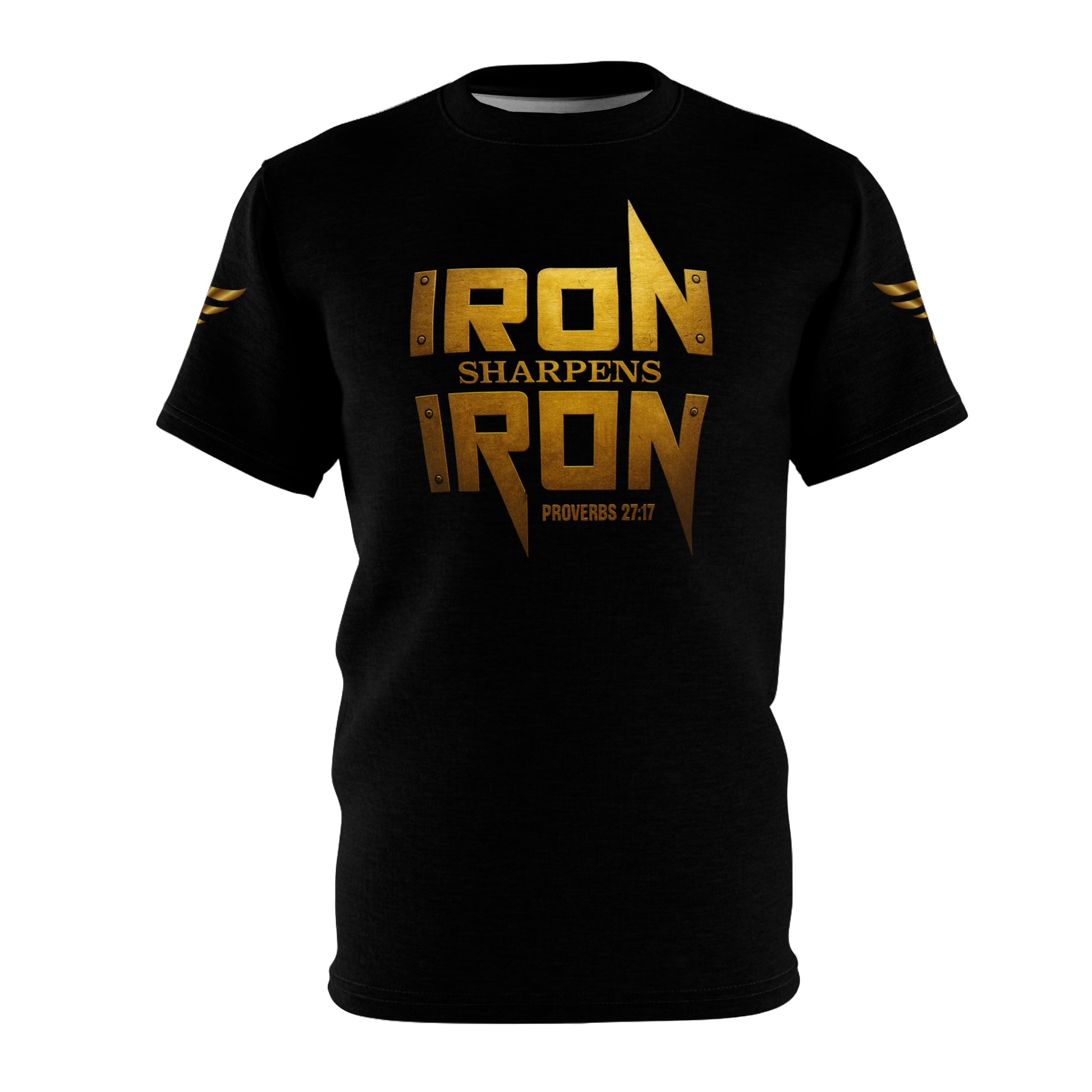 IRON SHARPENS IRON 2%ER BLACKGOLD COLABORATION T-SHIRT - AH VISION
