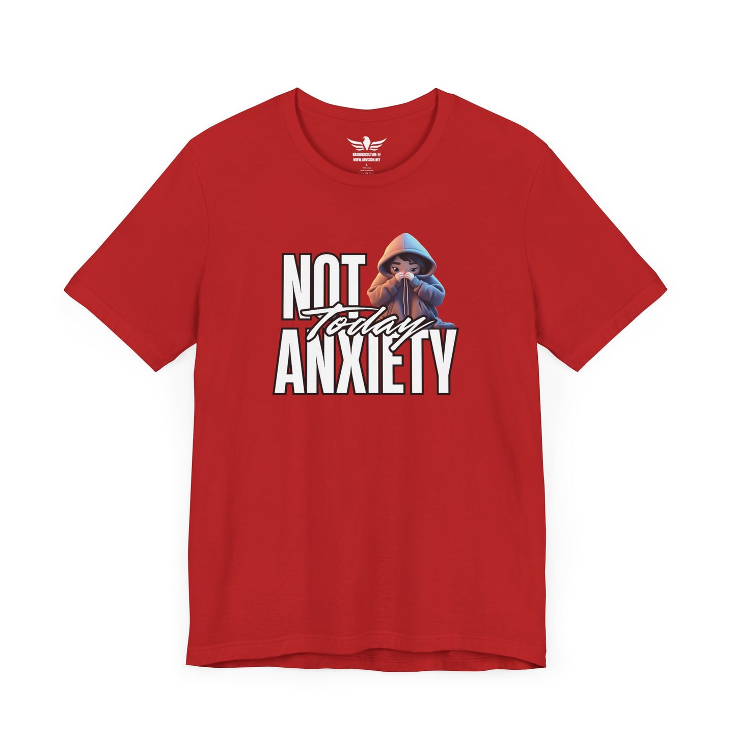 Not Today Anxiety Shirt Funny Mental Health Tee Sarcastic Graphic T Shirt Self Care Gift Comfy Unisex Tee for Anxious Introverts - AH VISION