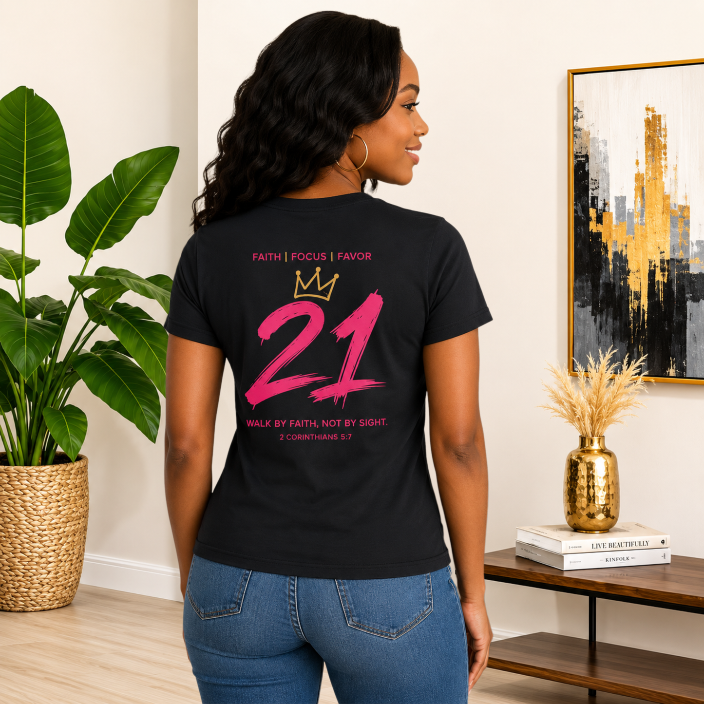 Pretty Girl Swag Tee — '21' Celebration Women's Graphic T-Shirt - AH VISION