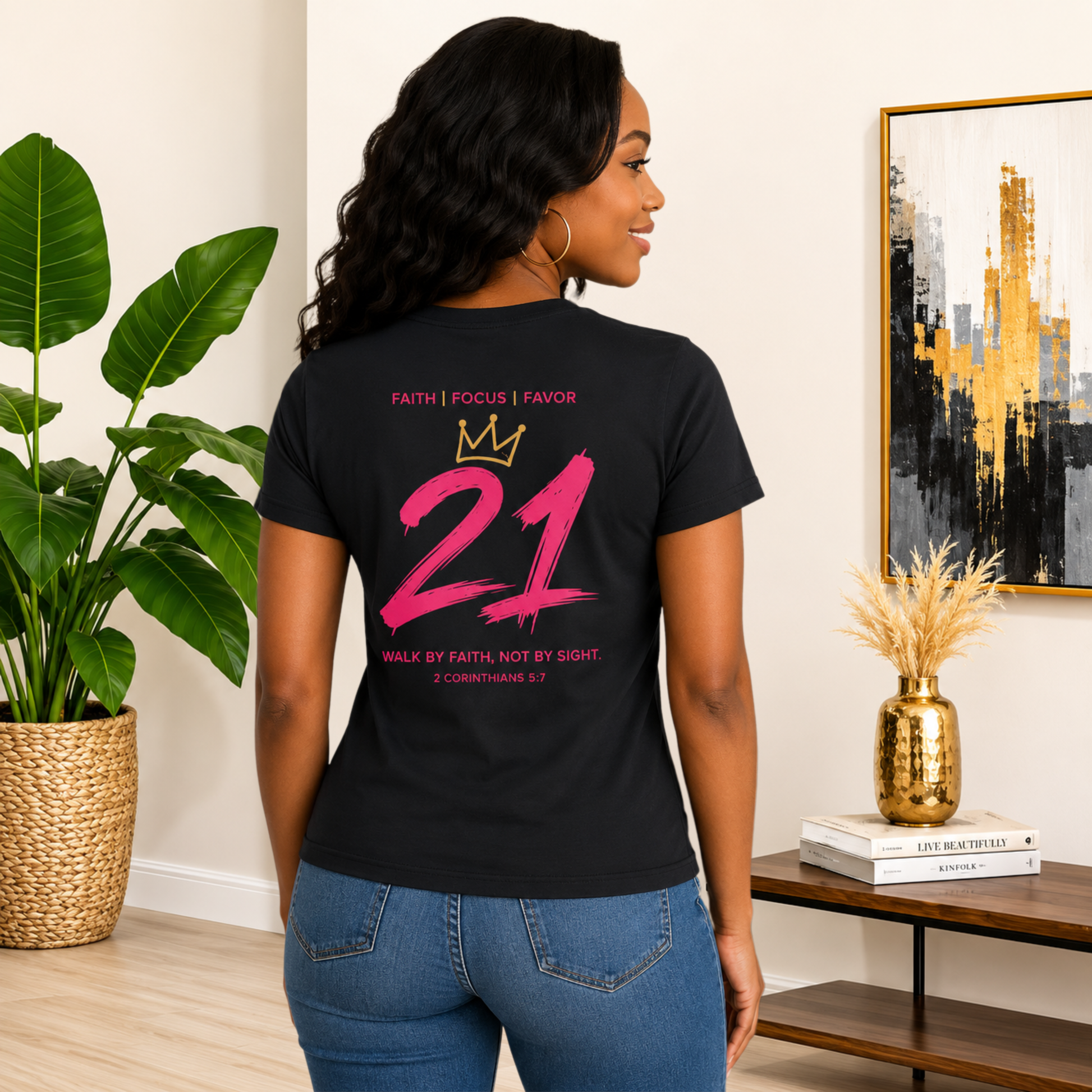 Pretty Girl Swag Tee — '21' Celebration Women's Graphic T-Shirt - AH VISION