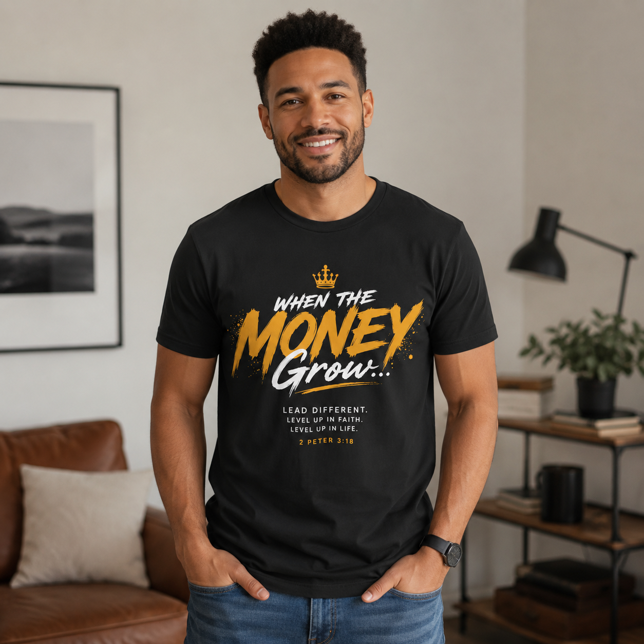 Money Grow T-Shirt — Inspirational Motivational Graphic Tee