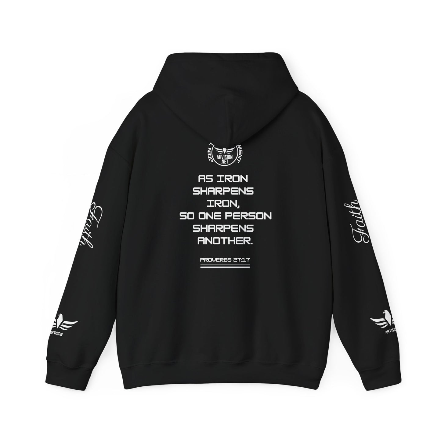 IRON SHARPENS IRON Unisex Heavy Blend™ Hooded Sweatshirt - AH VISION