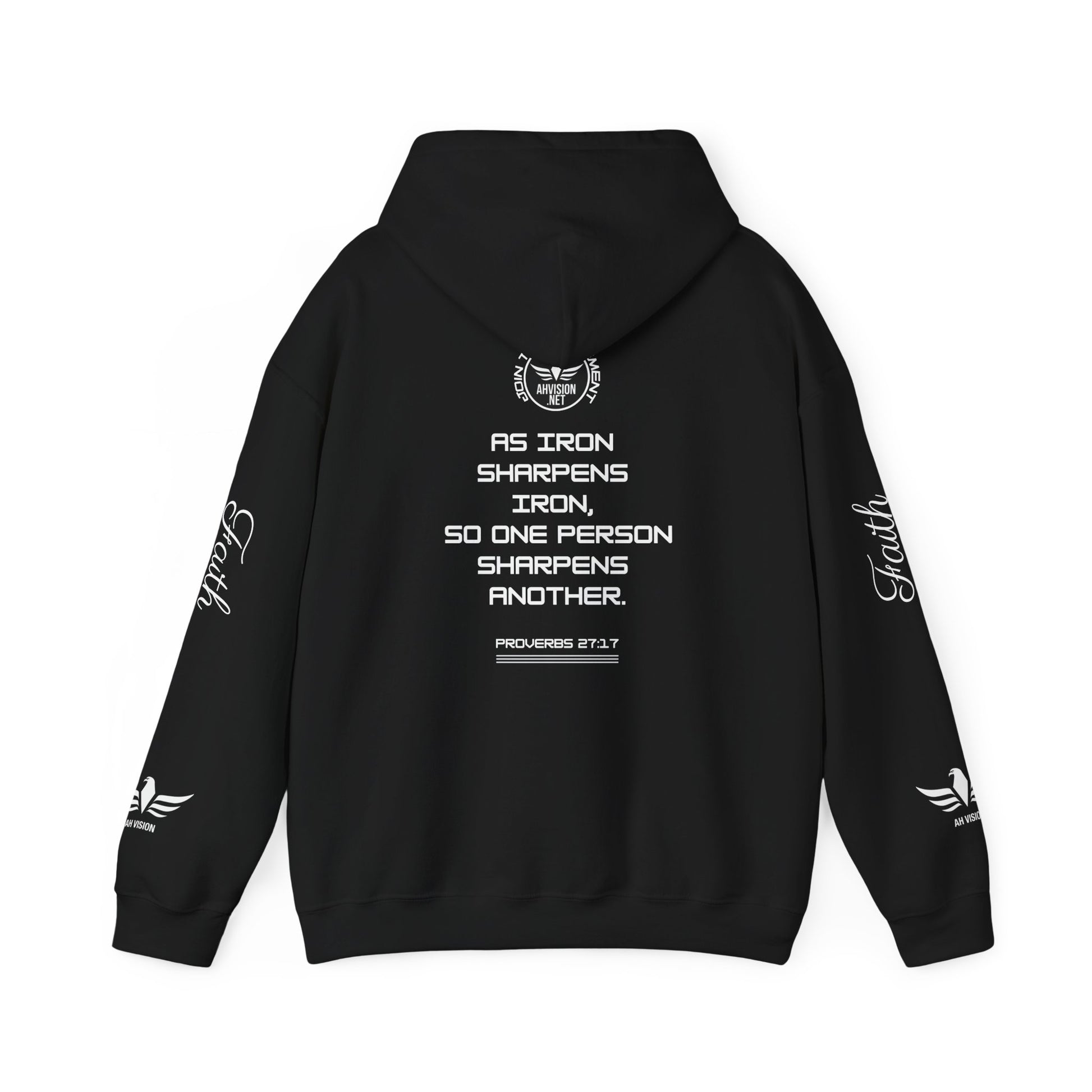 IRON SHARPENS IRON Unisex Heavy Blend™ Hooded Sweatshirt - AH VISION