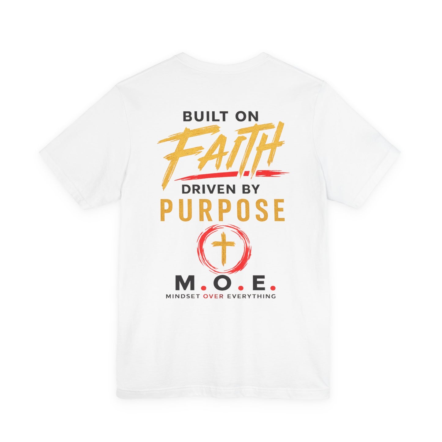 Built Different Faith T‑Shirt — "Built on Faith, Driven by Purpose" Christian Tee MC