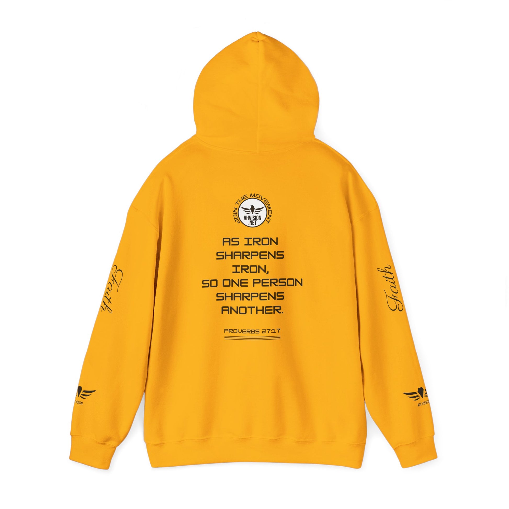 IRON SHARPENS IRON Unisex Heavy Blend™ Hooded Sweatshirt - AH VISION