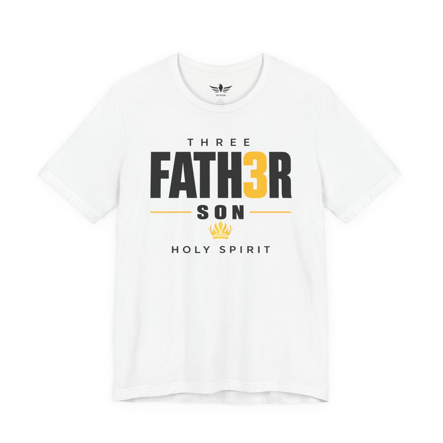 Three-in-One Holy Spirit T-Shirt — "Fath3r Son Holy Spirit" Christian Tee