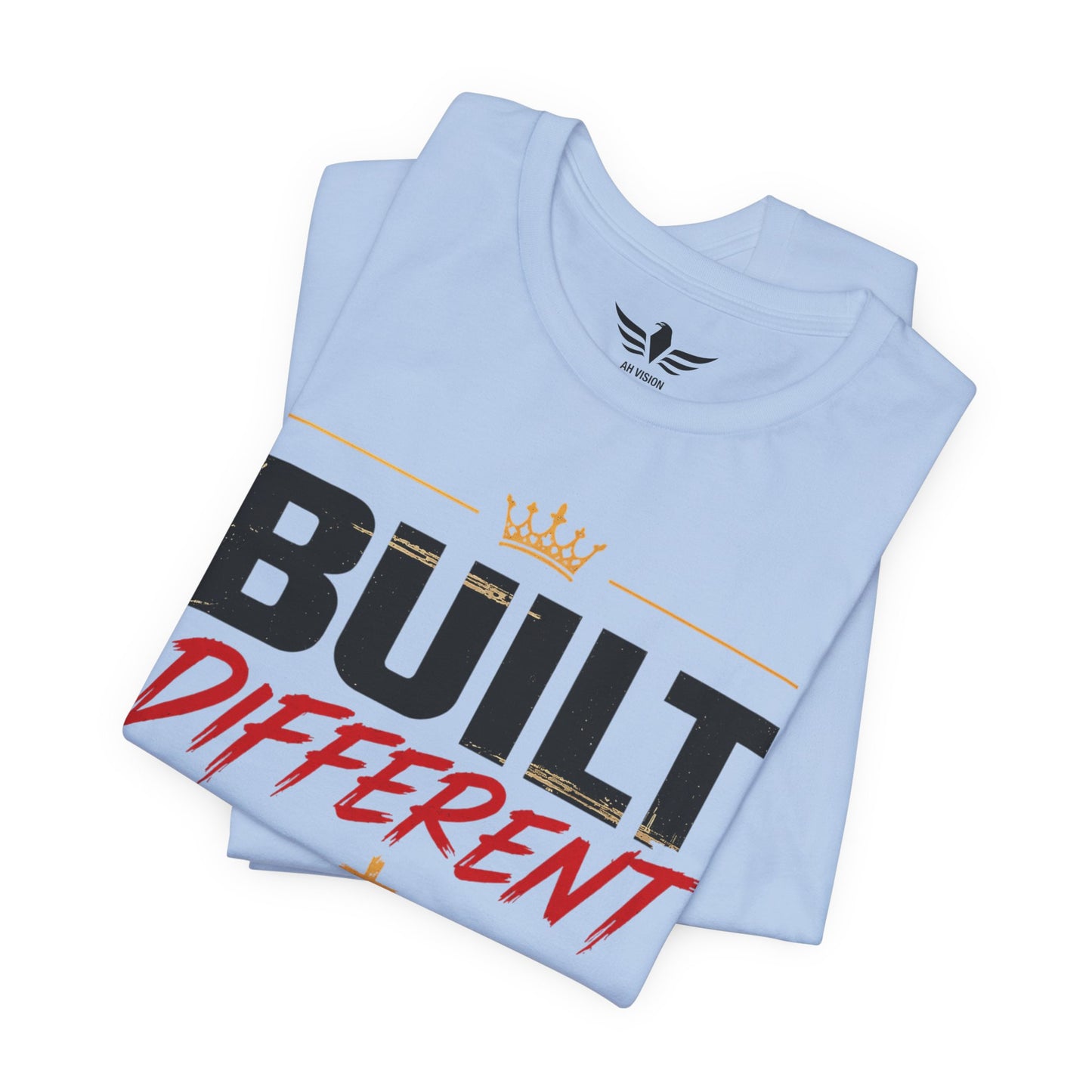 Built Different Faith T‑Shirt — "Built on Faith, Driven by Purpose" Christian Tee MC