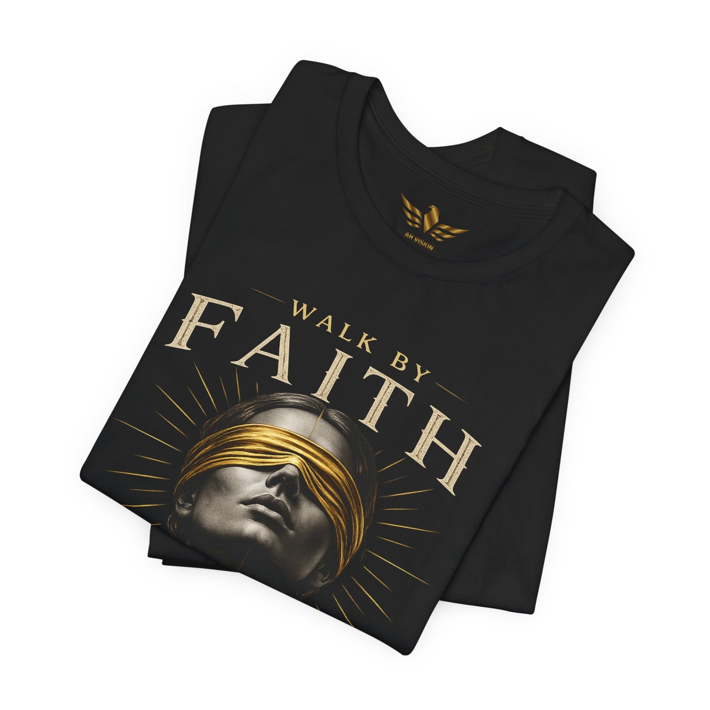 Faith Graphic Tee — "Walk in Faith, Not by Sight" Christian Inspirational T‑Shirt Womens