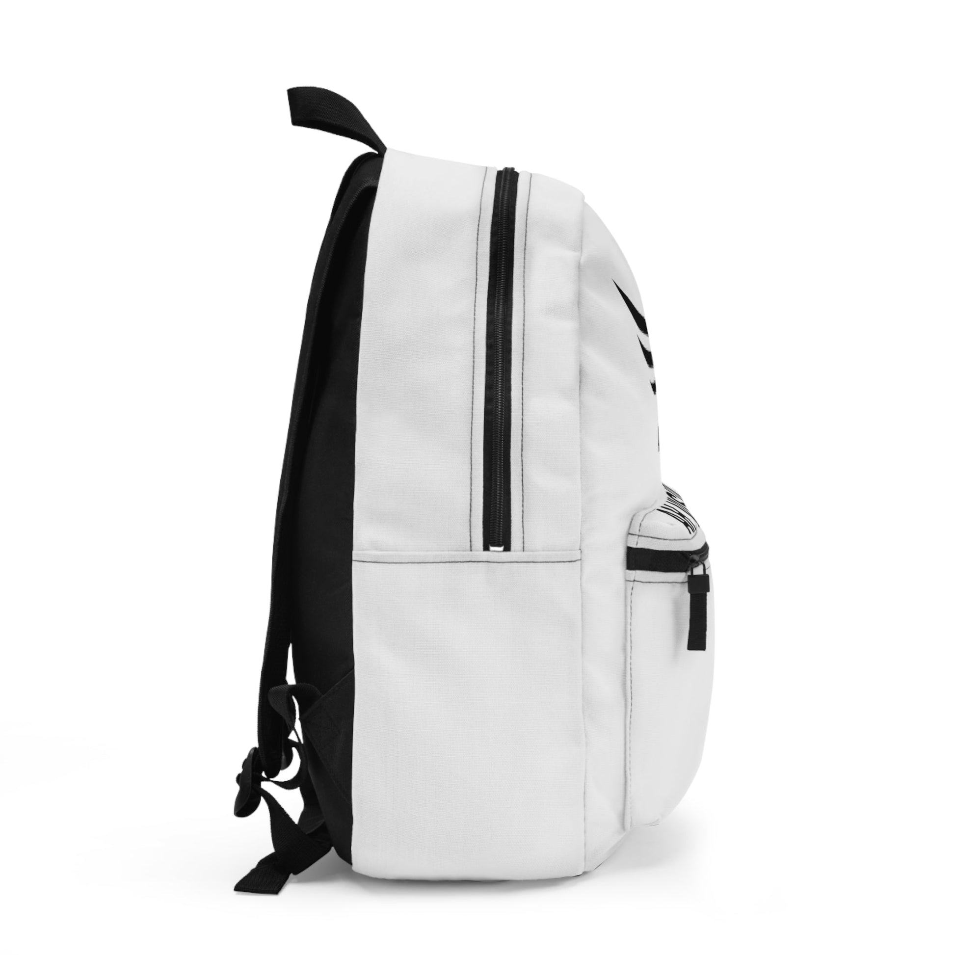 AH Vision Black Logo White Backpack - AH VISION