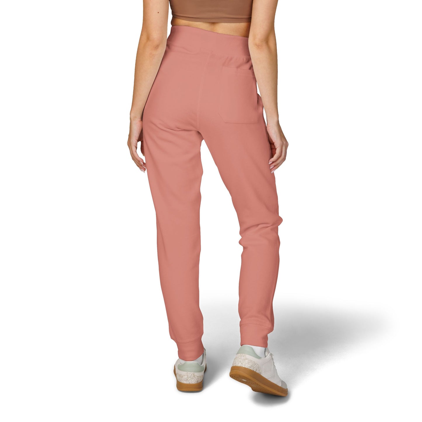 Embroidered Gold AV Monogram Fleece Sweatpants — Cozy Fleece Joggers