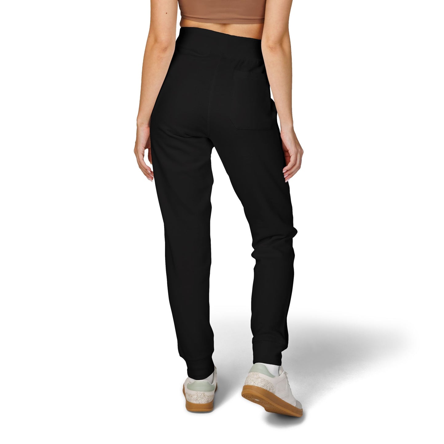 Embroidered Gold AV Monogram Fleece Sweatpants — Cozy Fleece Joggers