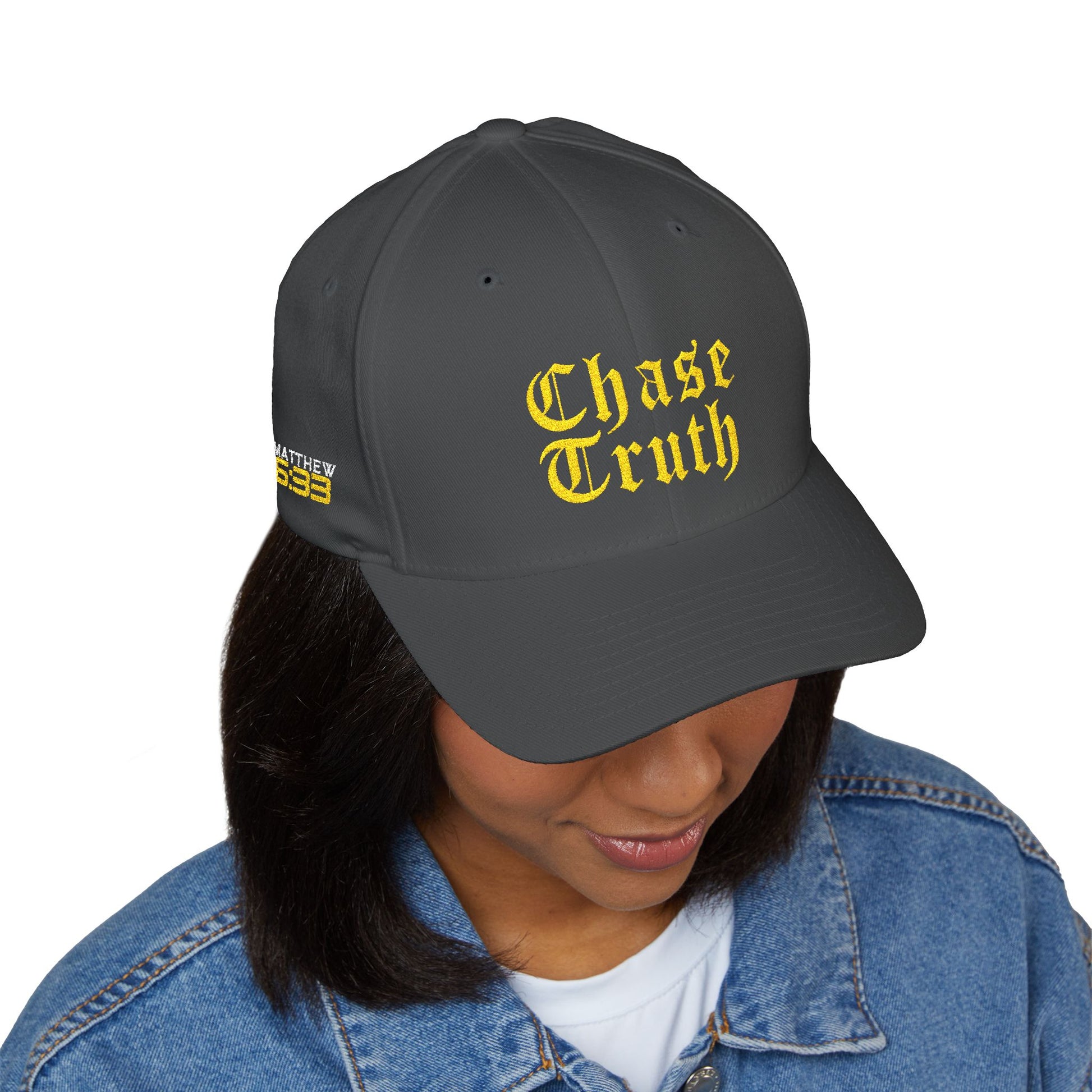 Chase Truth Closed-Back Structured Cap (Embroidery) - AH VISION