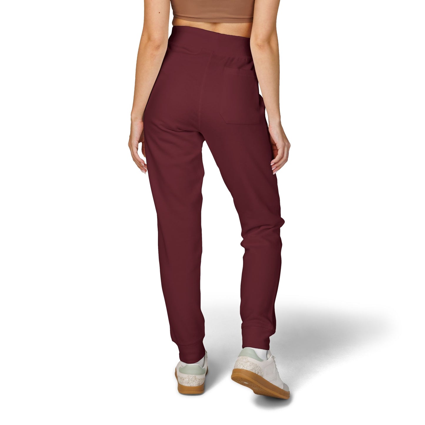 Embroidered Gold AV Monogram Fleece Sweatpants — Cozy Fleece Joggers