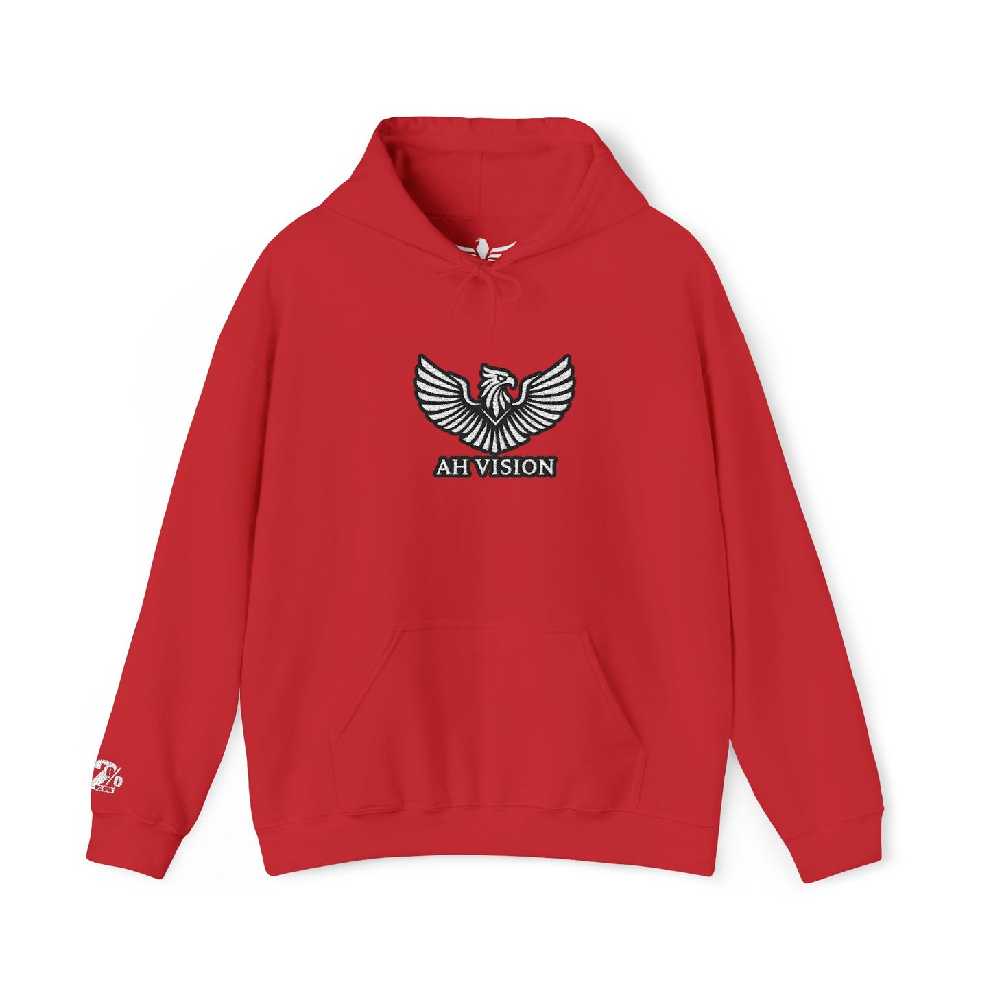New AHV Logo 2%er Hoodie — Inspirational Name Tag Graphic Sweatshirt