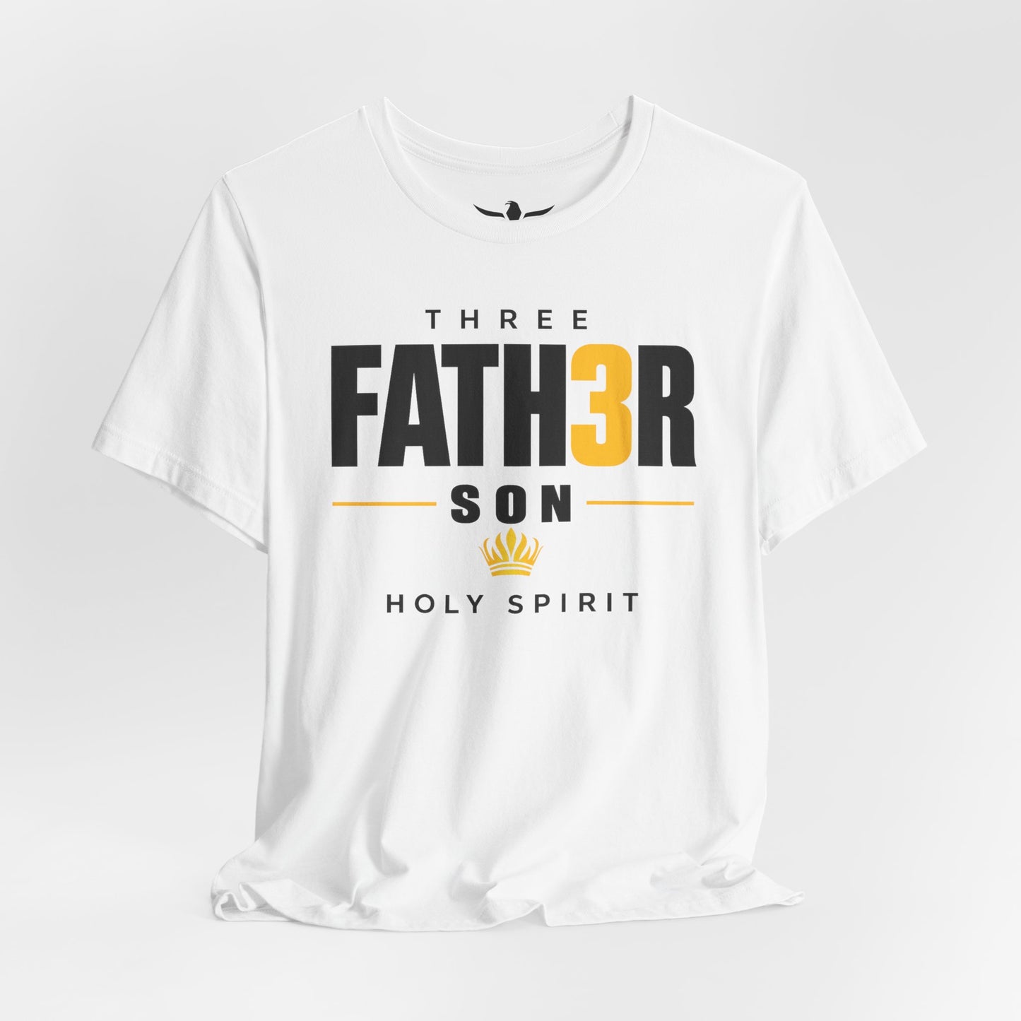 Three-in-One Holy Spirit T-Shirt — "Fath3r Son Holy Spirit" Christian Tee