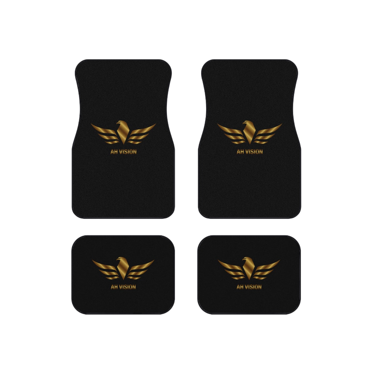 AH VISION LUXURY LOGO CAR MATS (Set of 4) - AH VISION