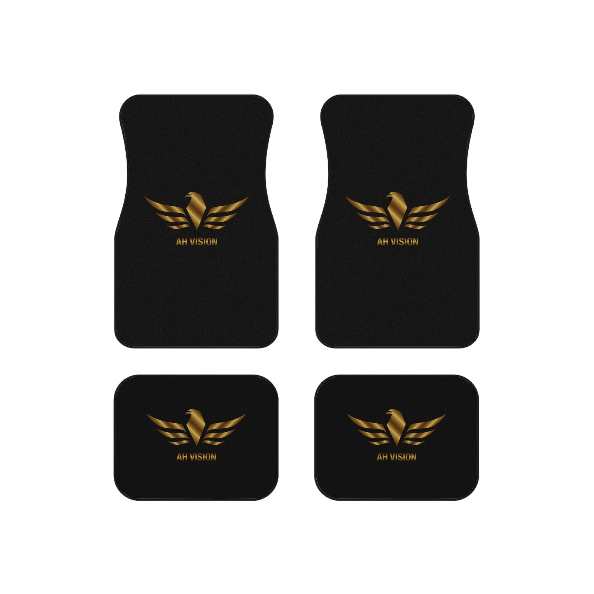AH VISION LUXURY LOGO CAR MATS (Set of 4) - AH VISION