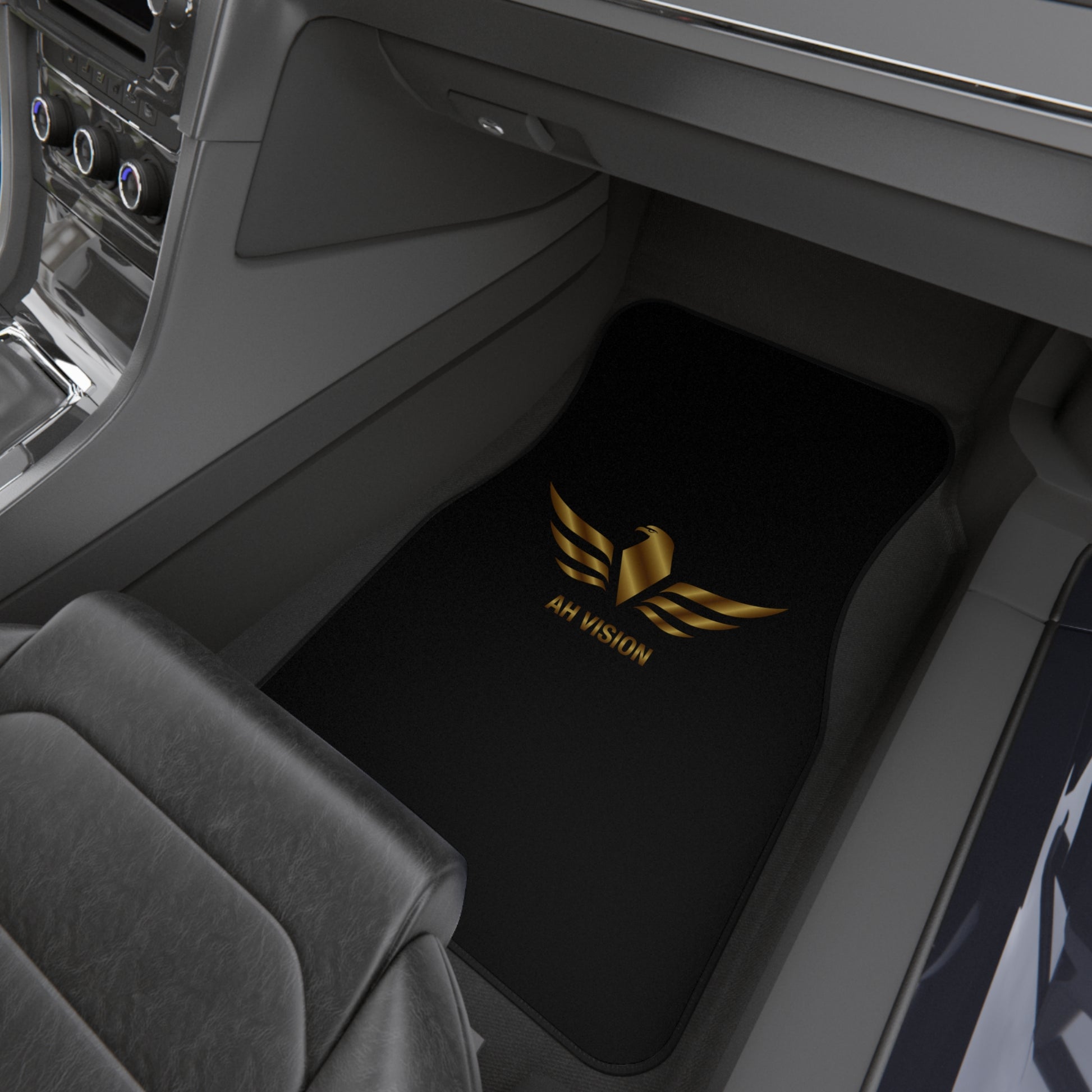 AH VISION LUXURY LOGO CAR MATS (Set of 4) - AH VISION