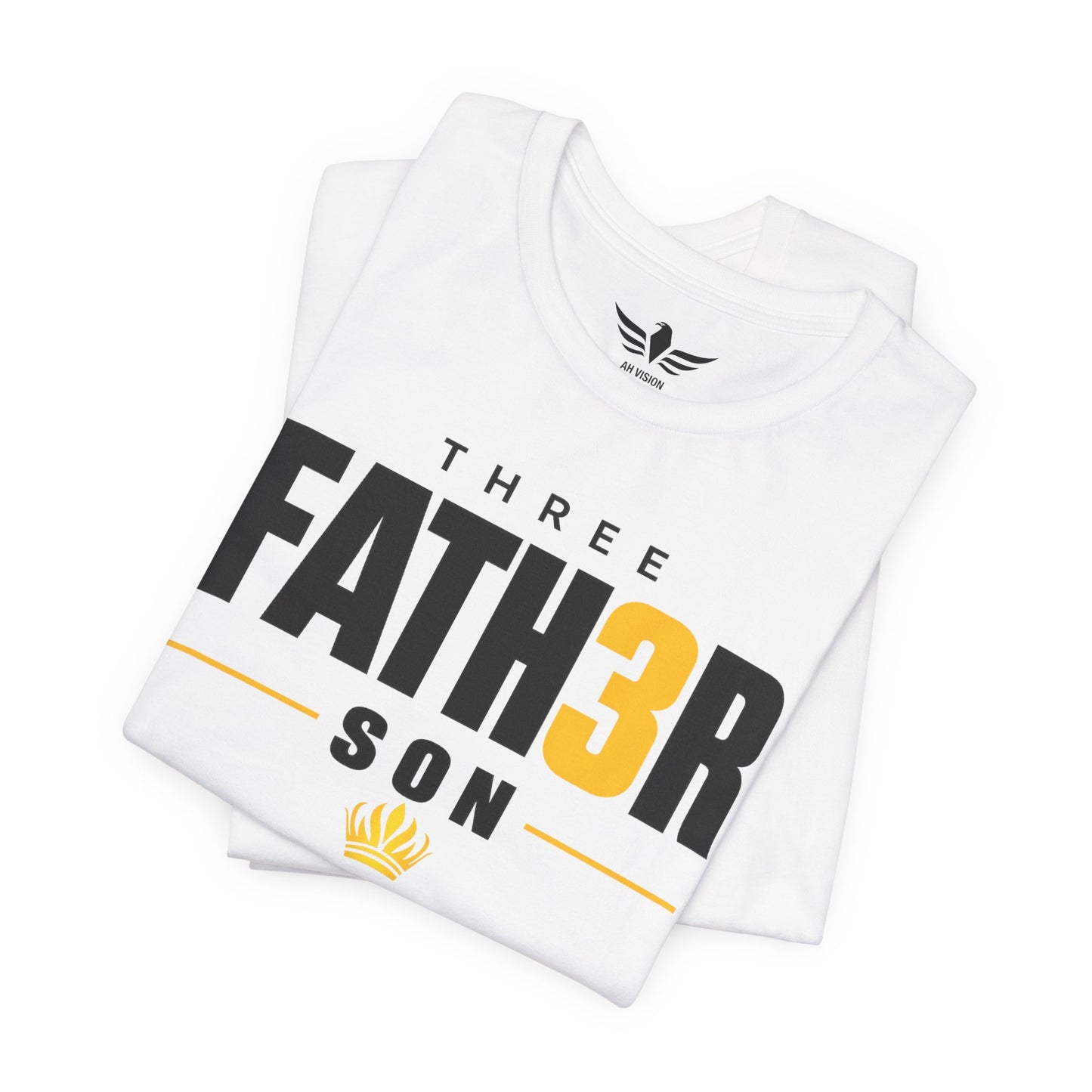 Three-in-One Holy Spirit T-Shirt — "Fath3r Son Holy Spirit" Christian Tee