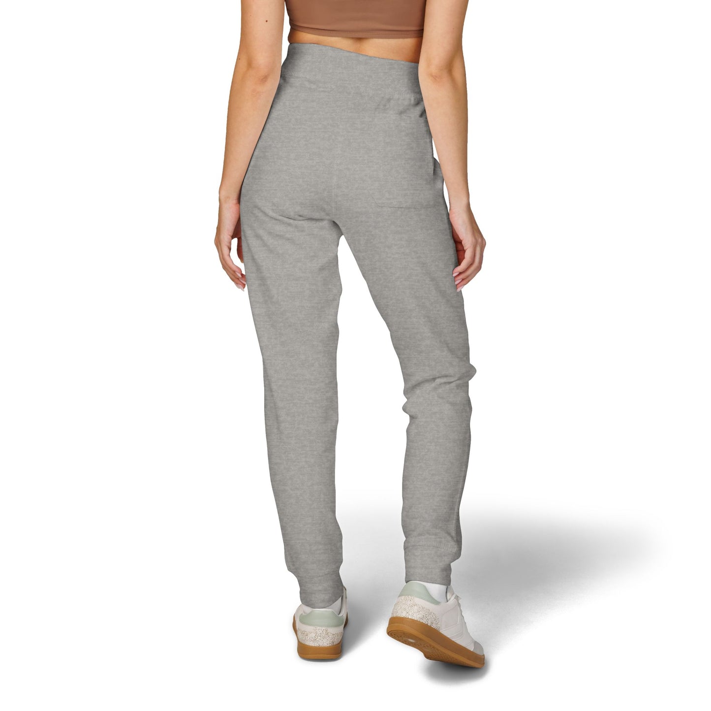 Embroidered Gold AV Monogram Fleece Sweatpants — Cozy Fleece Joggers