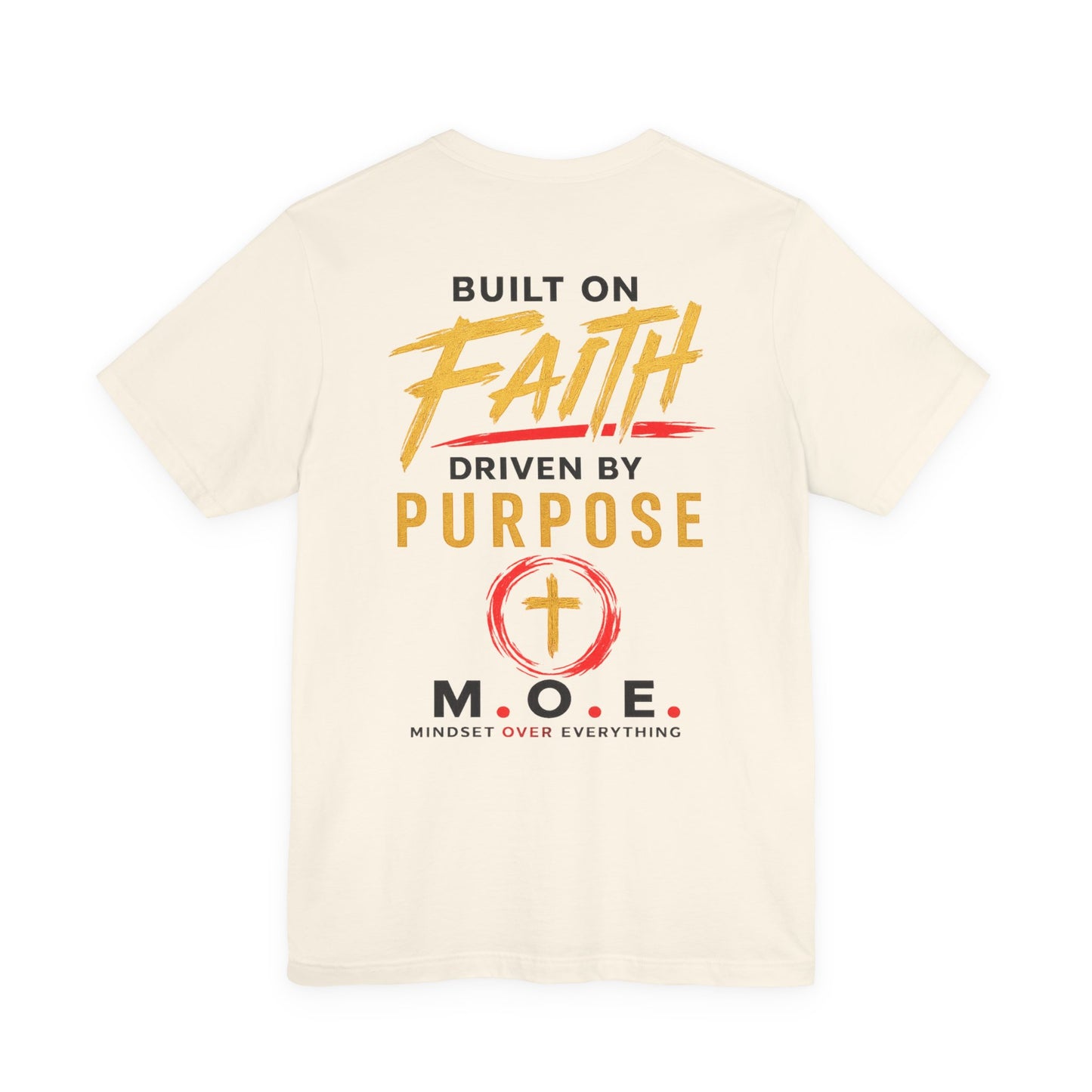 Built Different Faith T‑Shirt — "Built on Faith, Driven by Purpose" Christian Tee MC