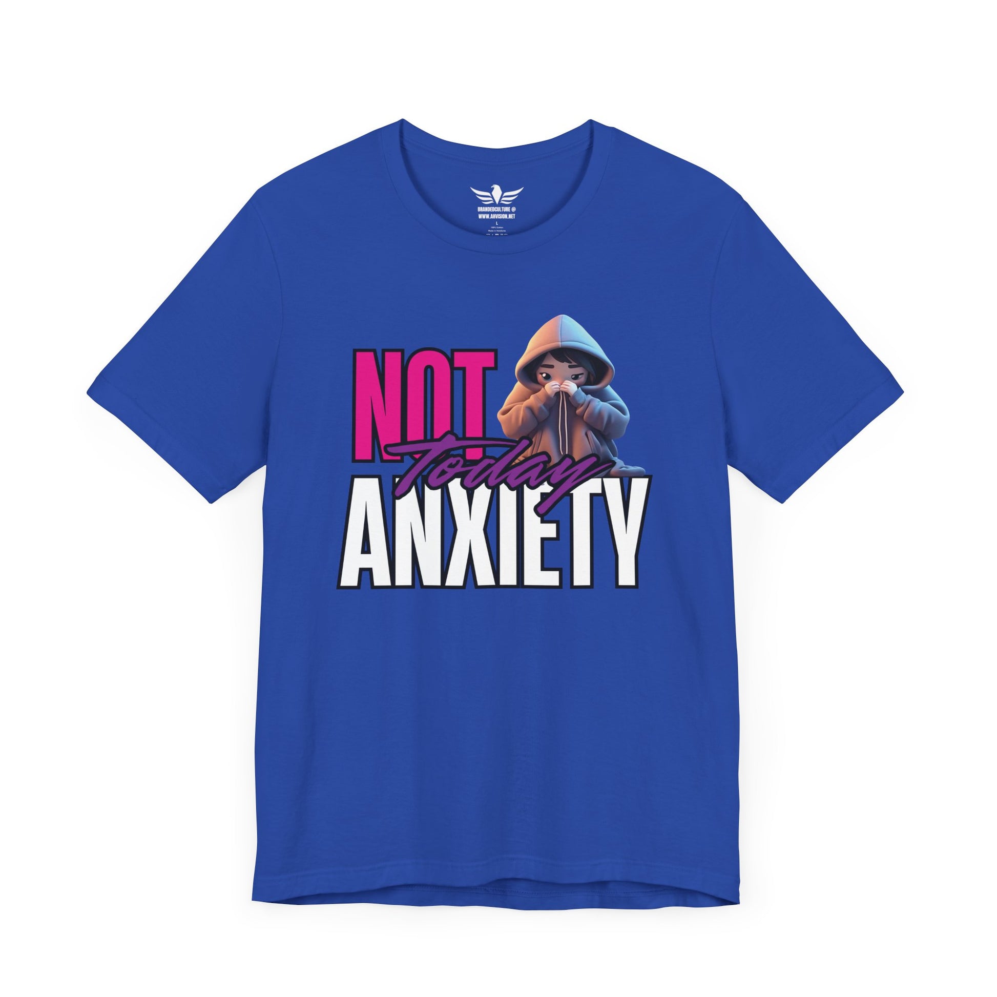 Not Today Anxiety Shirt Funny Mental Health Tee Sarcastic Graphic T Shirt Self Care Gift Comfy Unisex Tee for Anxious Introverts - AH VISION
