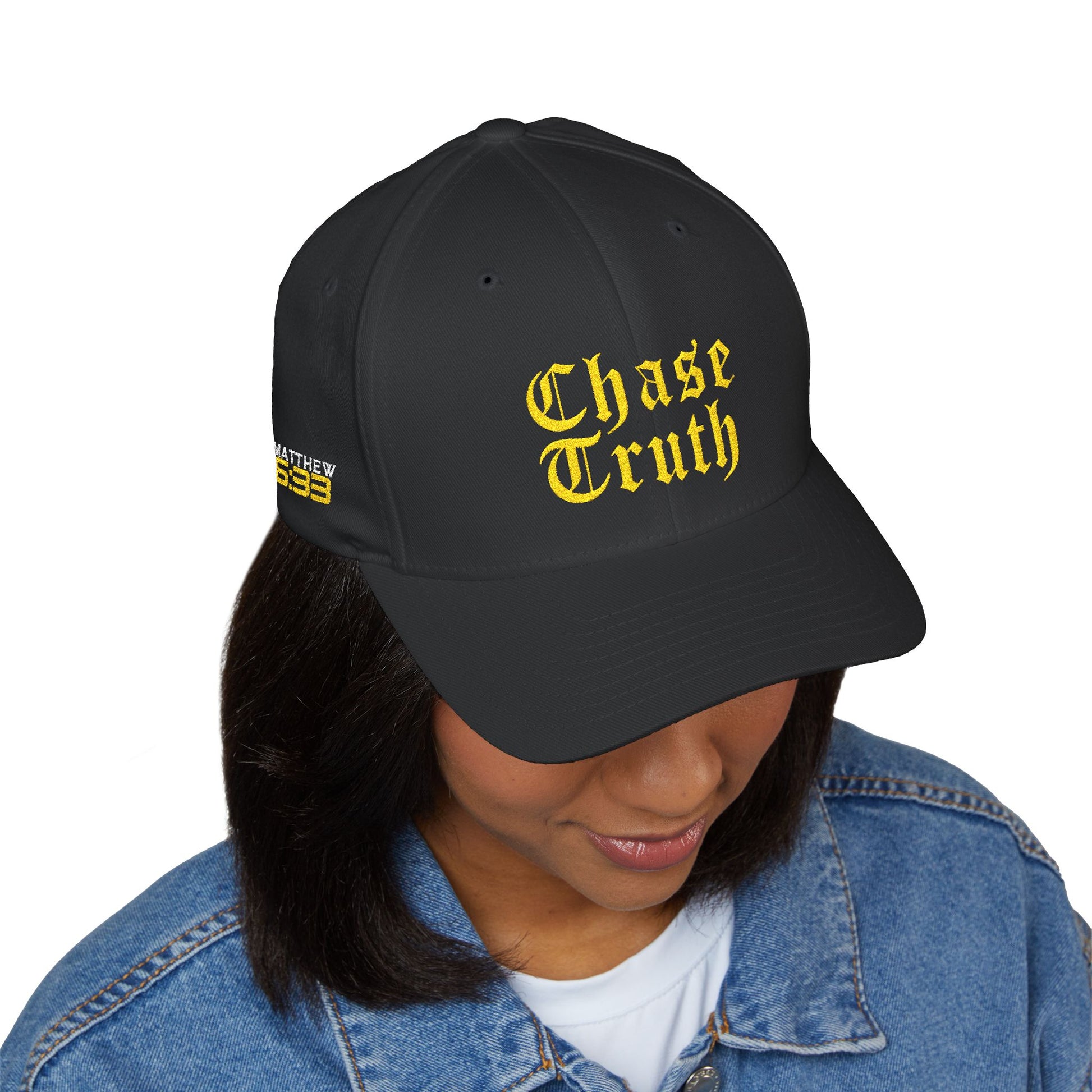 Chase Truth Closed-Back Structured Cap (Embroidery) - AH VISION