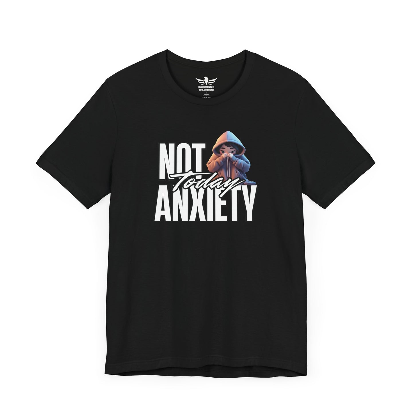 Not Today Anxiety Shirt Funny Mental Health Tee Sarcastic Graphic T Shirt Self Care Gift Comfy Unisex Tee for Anxious Introverts - AH VISION