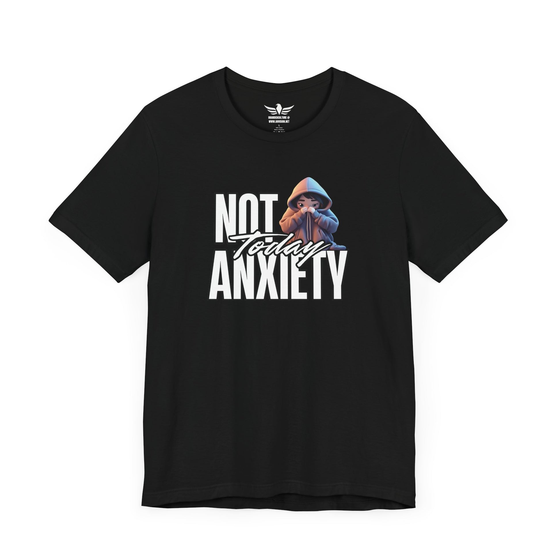 Not Today Anxiety Shirt Funny Mental Health Tee Sarcastic Graphic T Shirt Self Care Gift Comfy Unisex Tee for Anxious Introverts - AH VISION