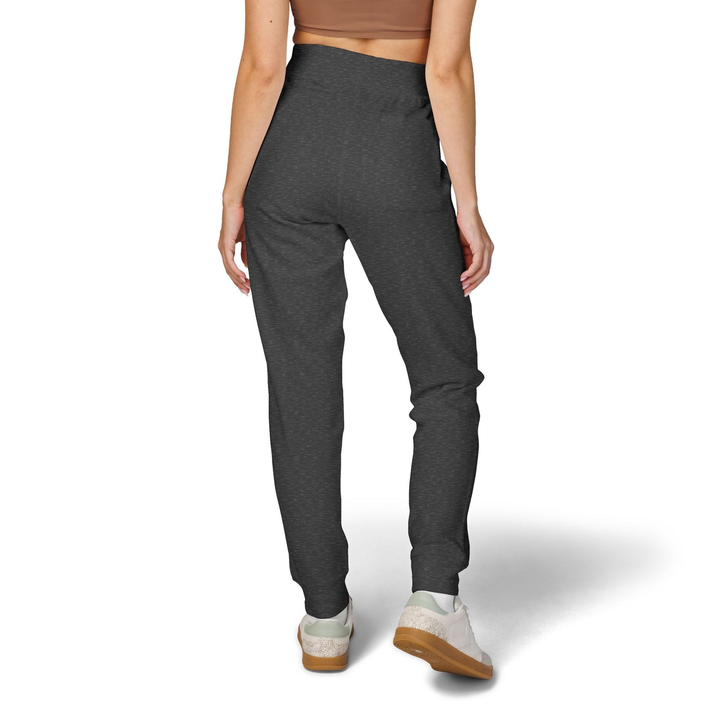 Embroidered Gold AV Monogram Fleece Sweatpants — Cozy Fleece Joggers