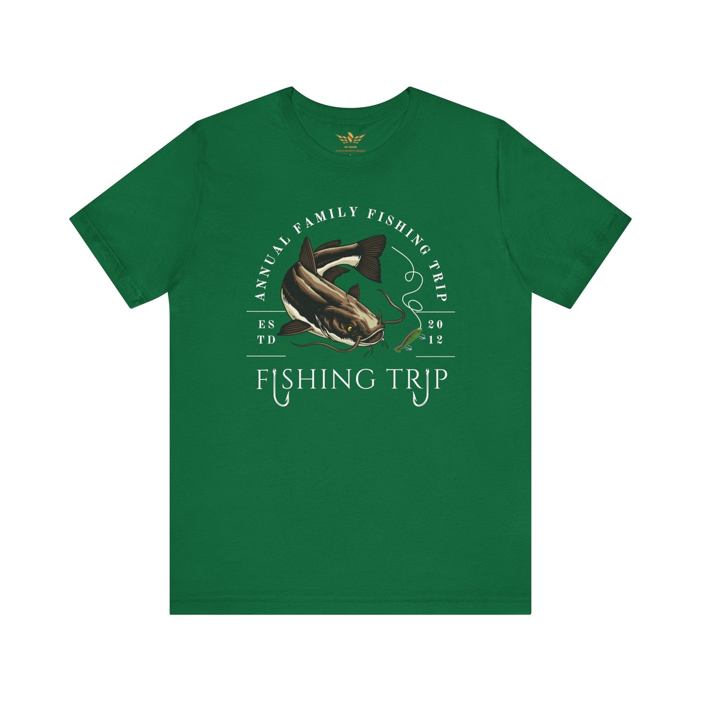 FAMILY FISHING TRIP BROWN CATFISH TEE - AH VISION