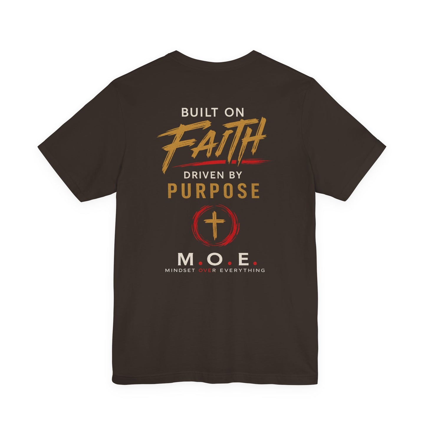 Built Different Faith T‑Shirt — "Built on Faith, Driven by Purpose" Christian Tee MC