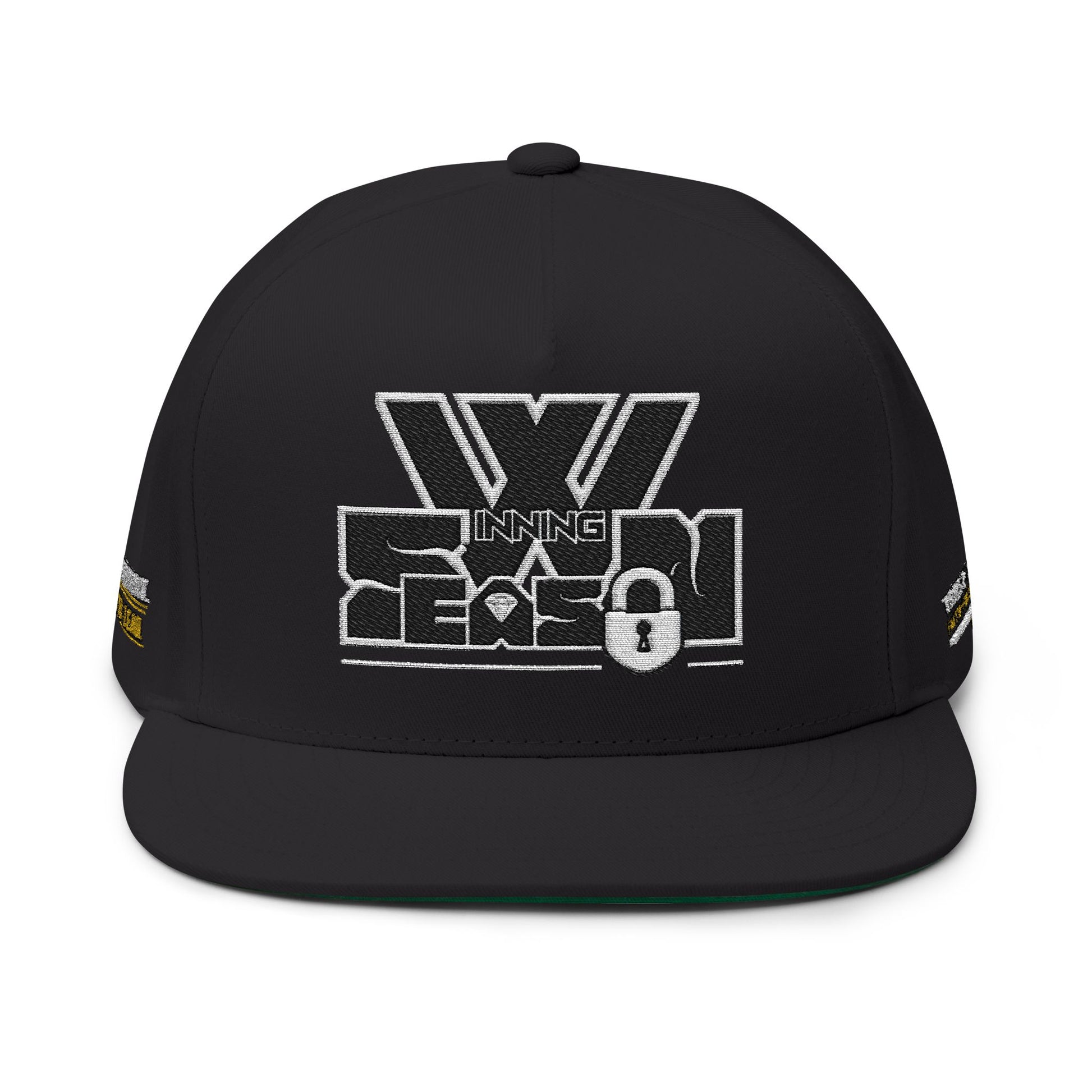Embroidered Big W-WINNING SEASON Flat Bill Cap — Entrepreneur Snapback Hat (BUILT TO LEAD) - AH VISION