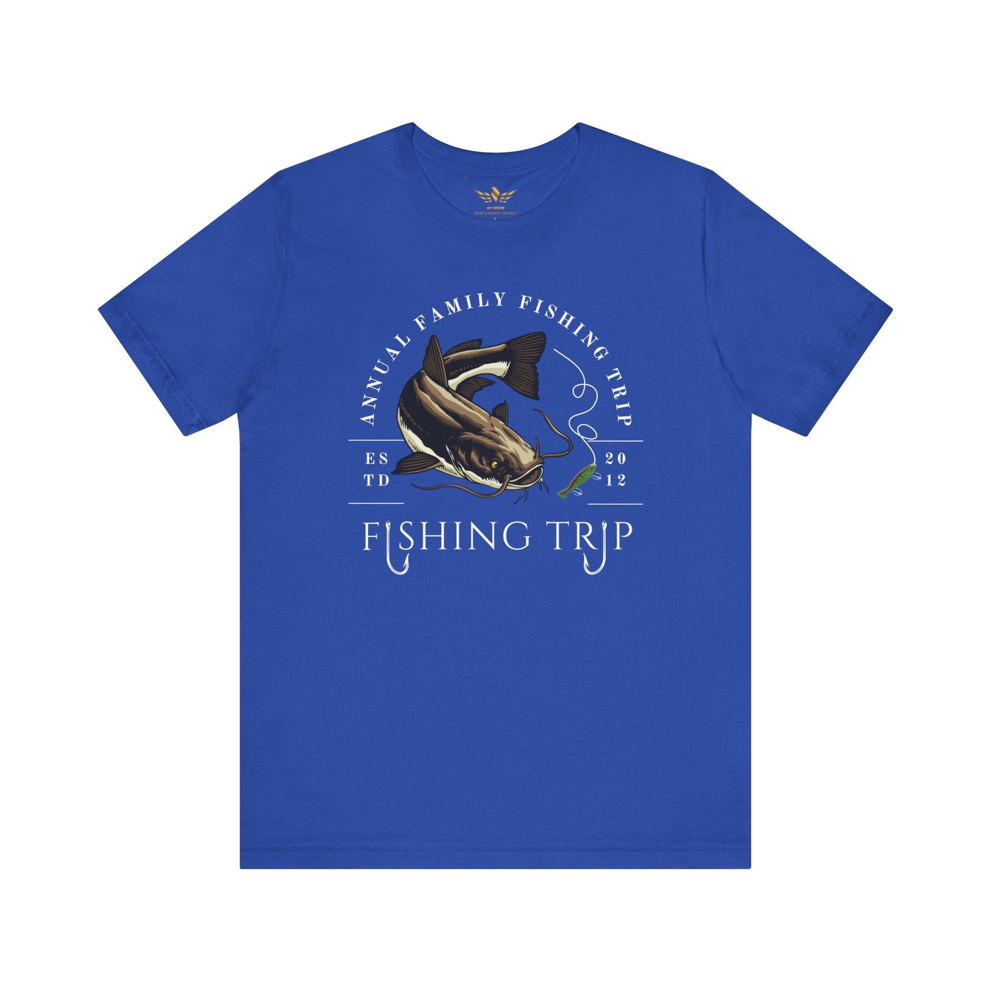 FAMILY FISHING TRIP BROWN CATFISH TEE - AH VISION