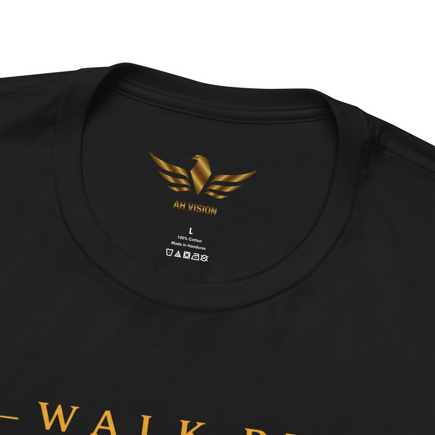 Faith Graphic Tee — "Walk by Faith, Not by Sight" Christian T-Shirt Ebony