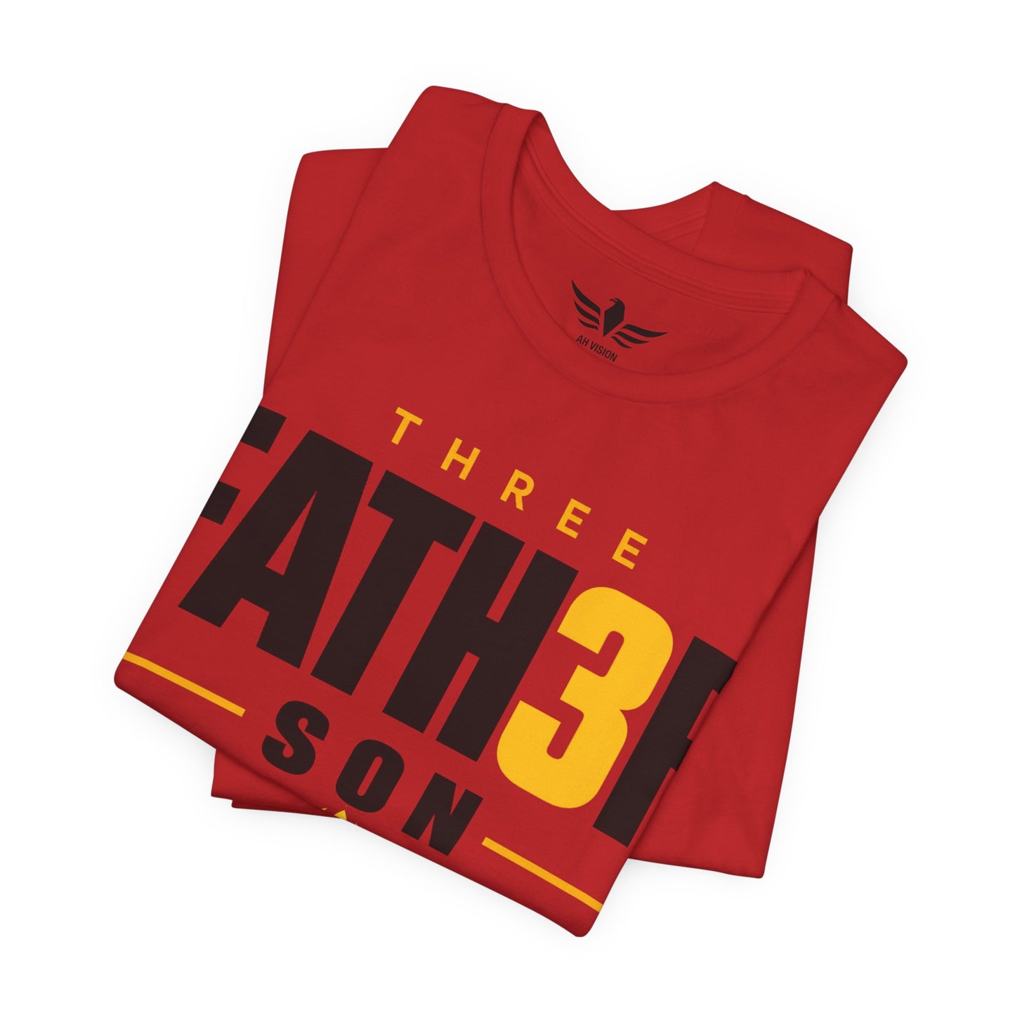 Three-in-One Holy Spirit T-Shirt — "Fath3r Son Holy Spirit" Christian Tee