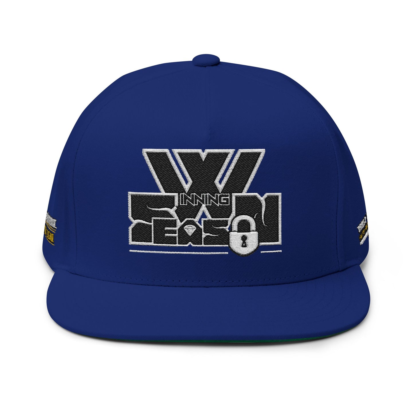 Embroidered Big W-WINNING SEASON Flat Bill Cap — Entrepreneur Snapback Hat (BUILT TO LEAD) - AH VISION