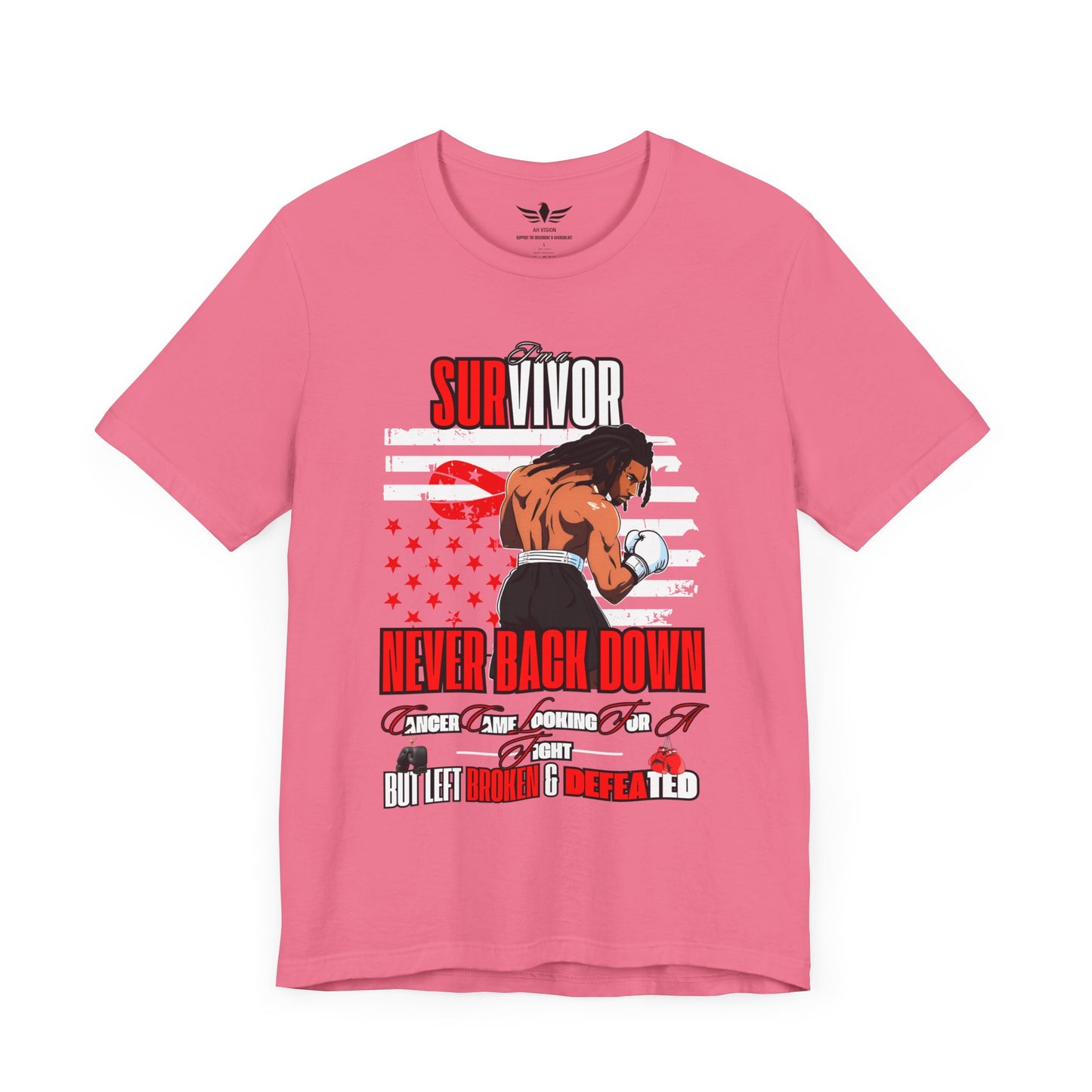 I'm a Survivor Never Back Down The Peoples Champ Cancer Tee