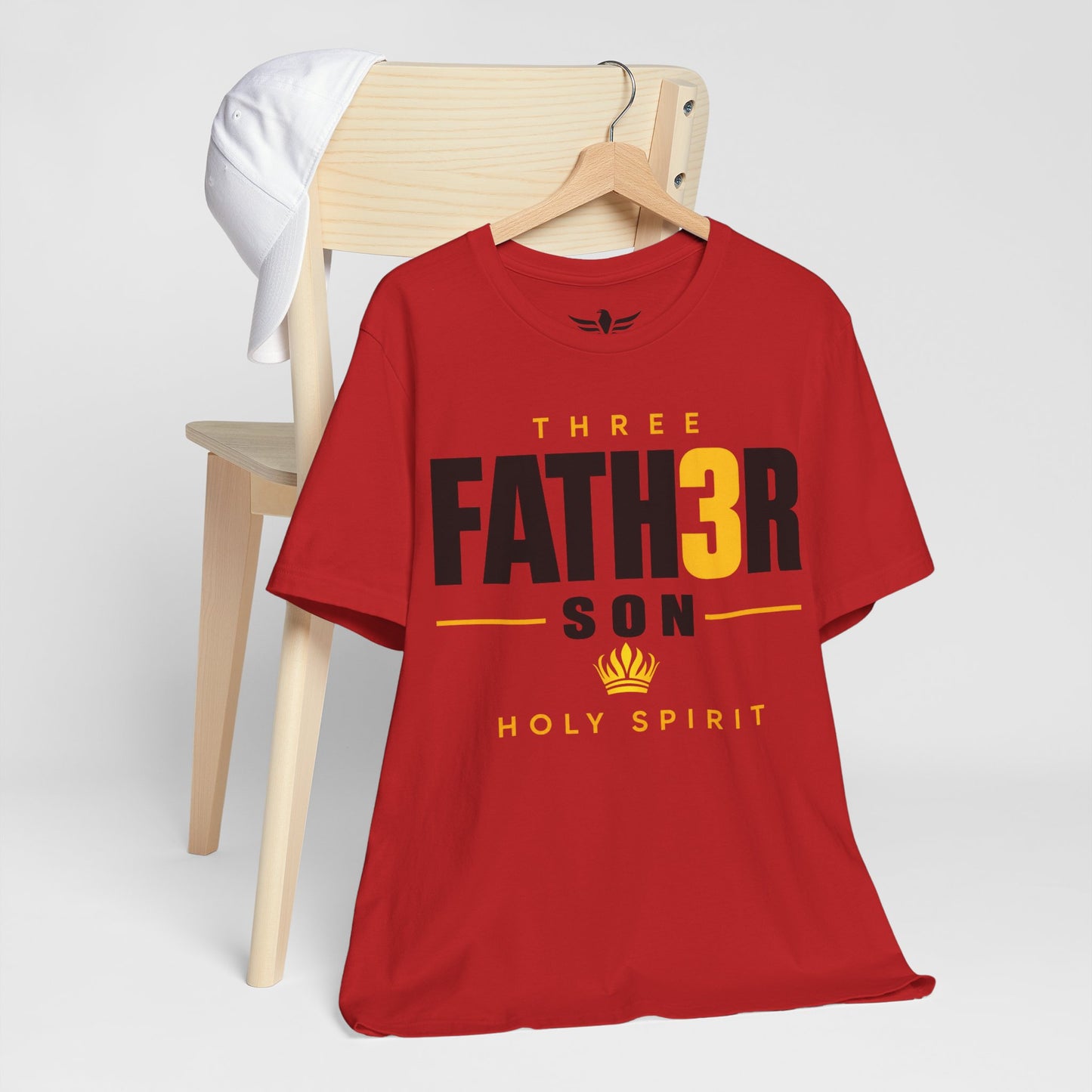Three-in-One Holy Spirit T-Shirt — "Fath3r Son Holy Spirit" Christian Tee