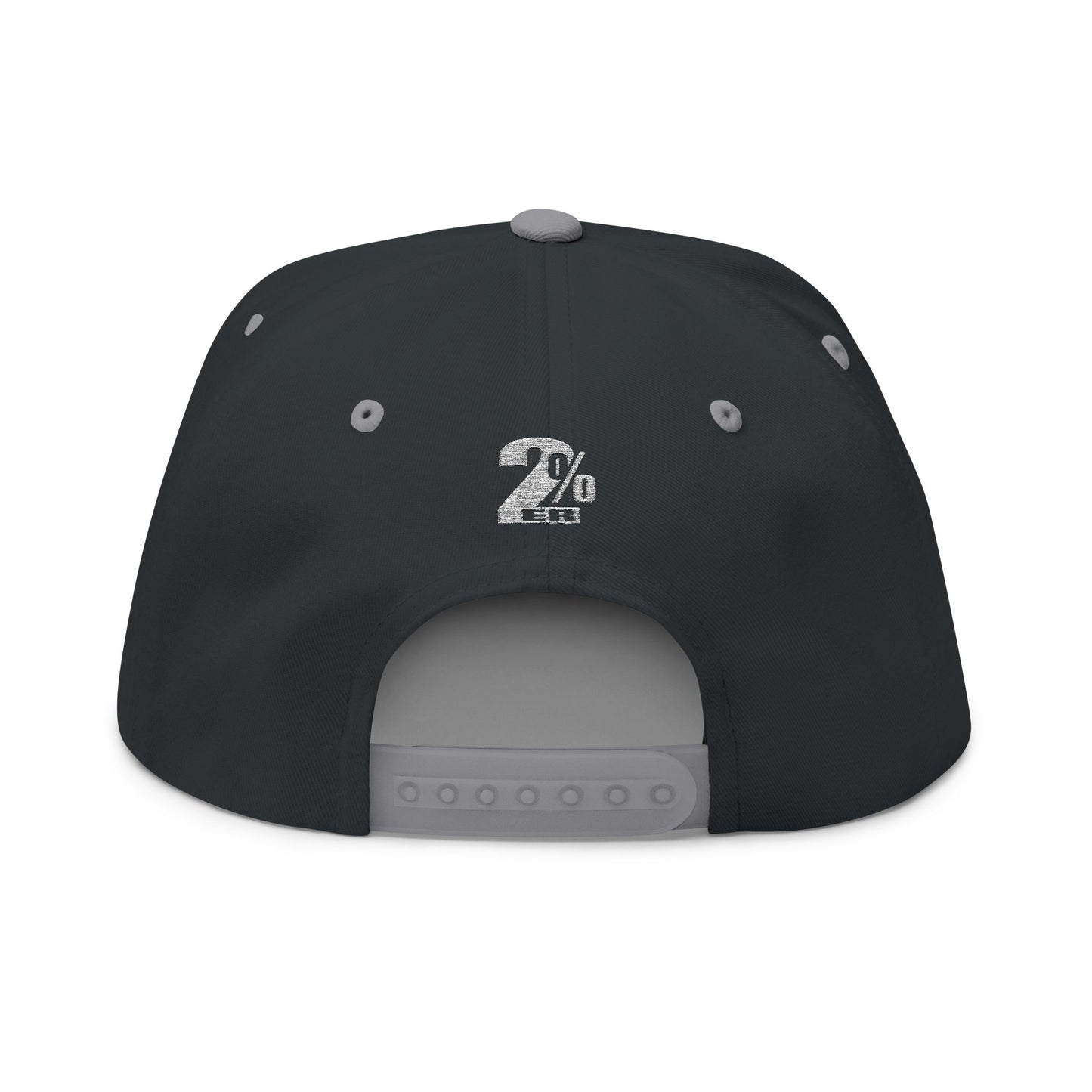 Embroidered Hustle Hard 2%ER Flat Bill Cap — Entrepreneur Snapback Hat (24/7/365) - AH VISION