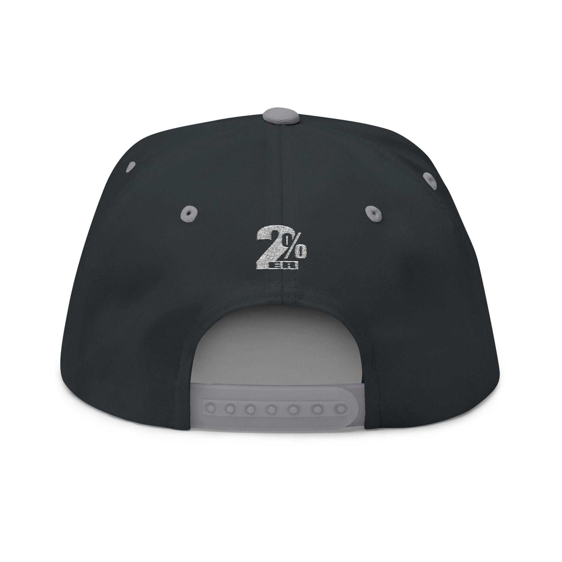 Embroidered Hustle Hard 2%ER Flat Bill Cap — Entrepreneur Snapback Hat (24/7/365) - AH VISION