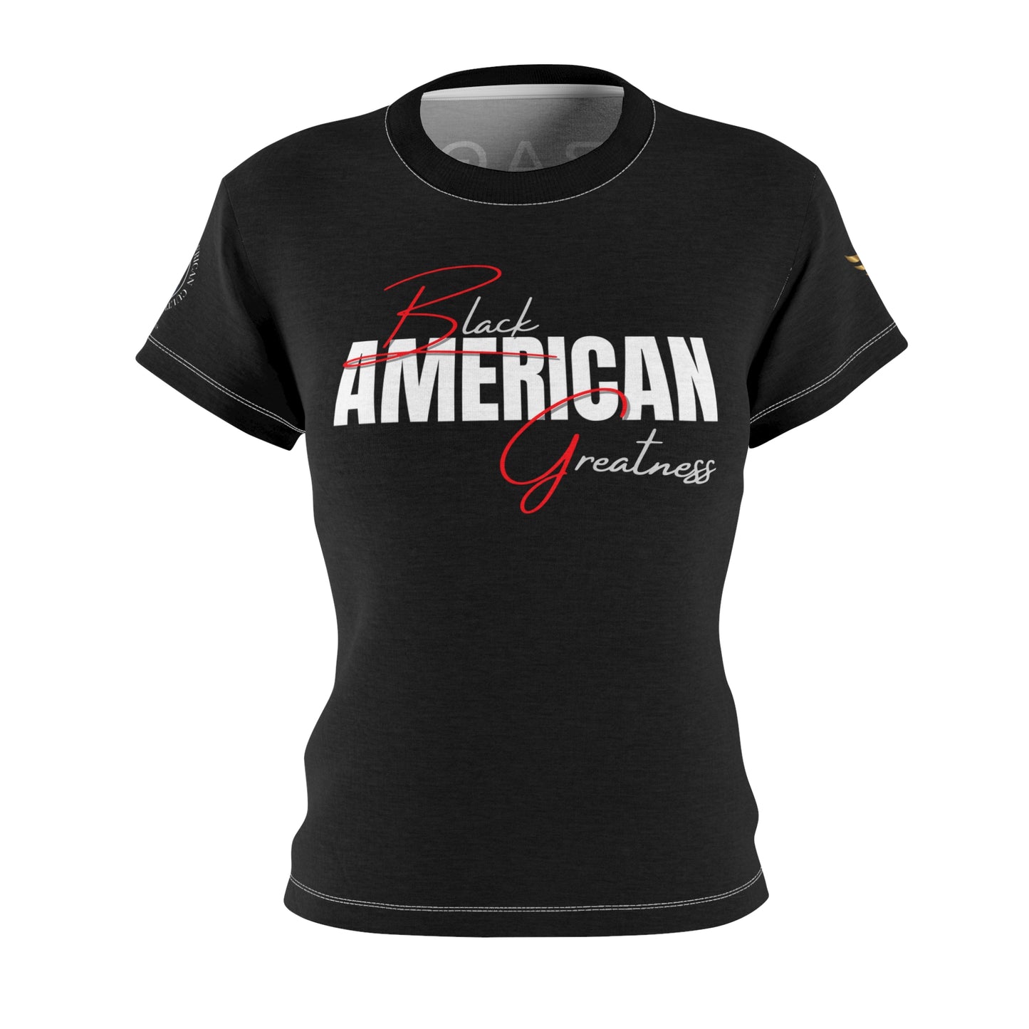 Black American Greatness B.A.G Women Black Tee