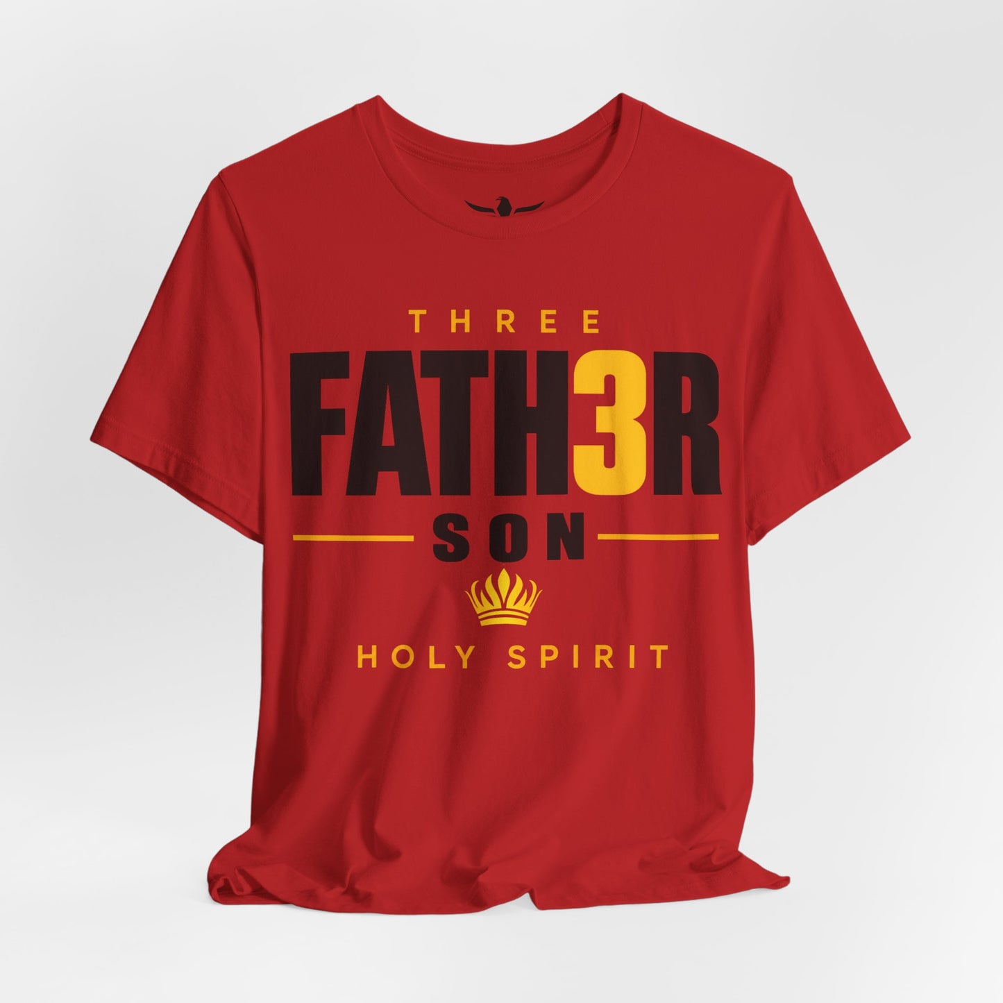 Three-in-One Holy Spirit T-Shirt — "Fath3r Son Holy Spirit" Christian Tee