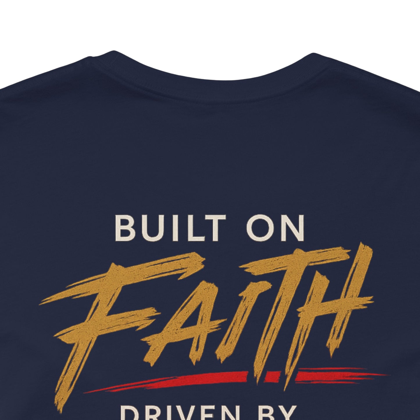 Built Different Faith T‑Shirt — "Built on Faith, Driven by Purpose" Christian Tee MC