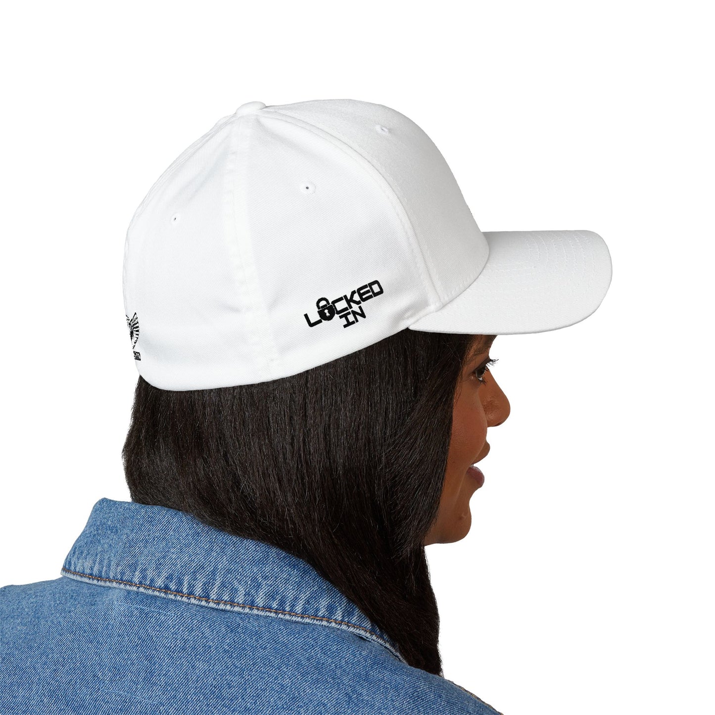 Embroidered Winning Season White Cap — WS Monogram Hat with AV Winged Logo - AH VISION