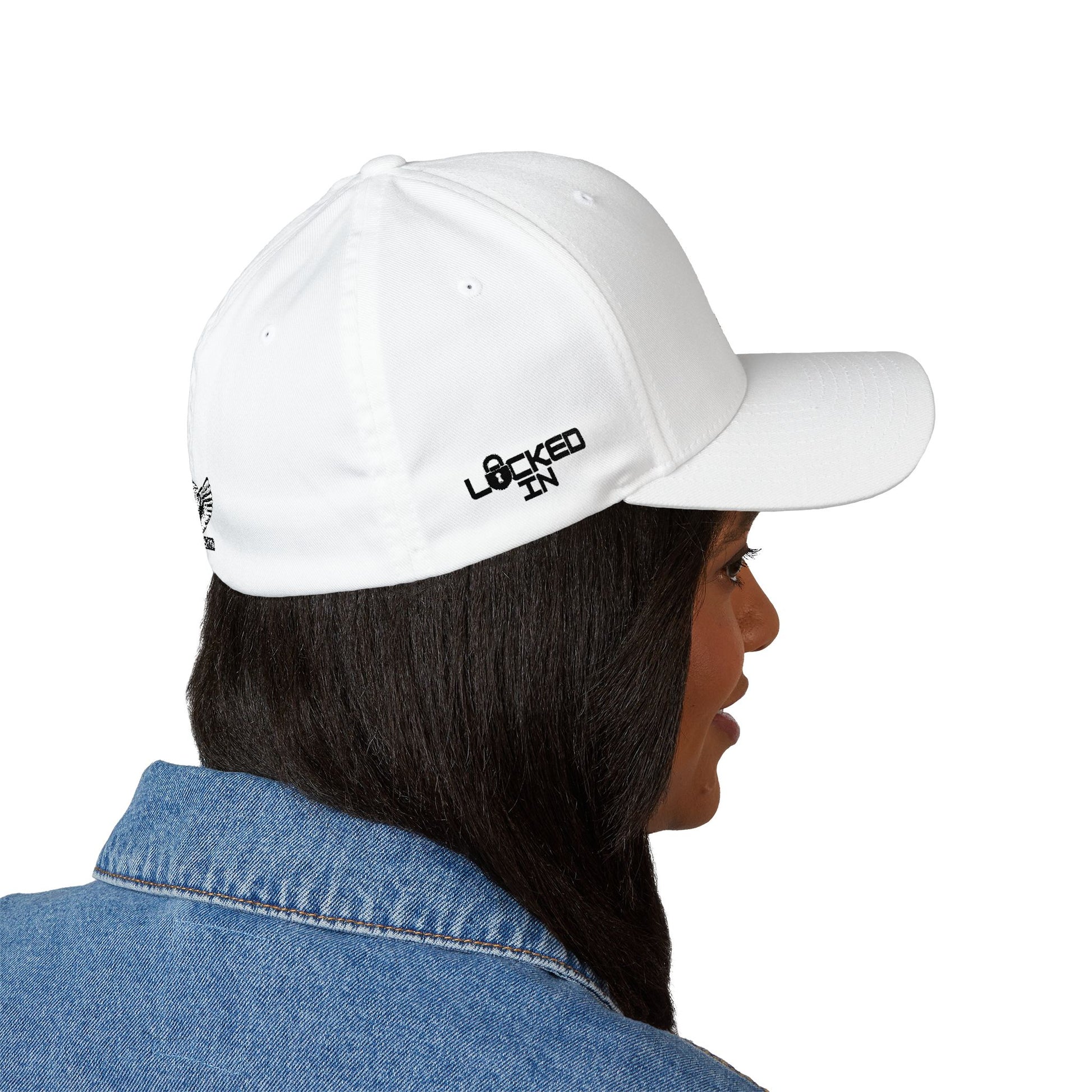 Embroidered Winning Season White Cap — WS Monogram Hat with AV Winged Logo - AH VISION