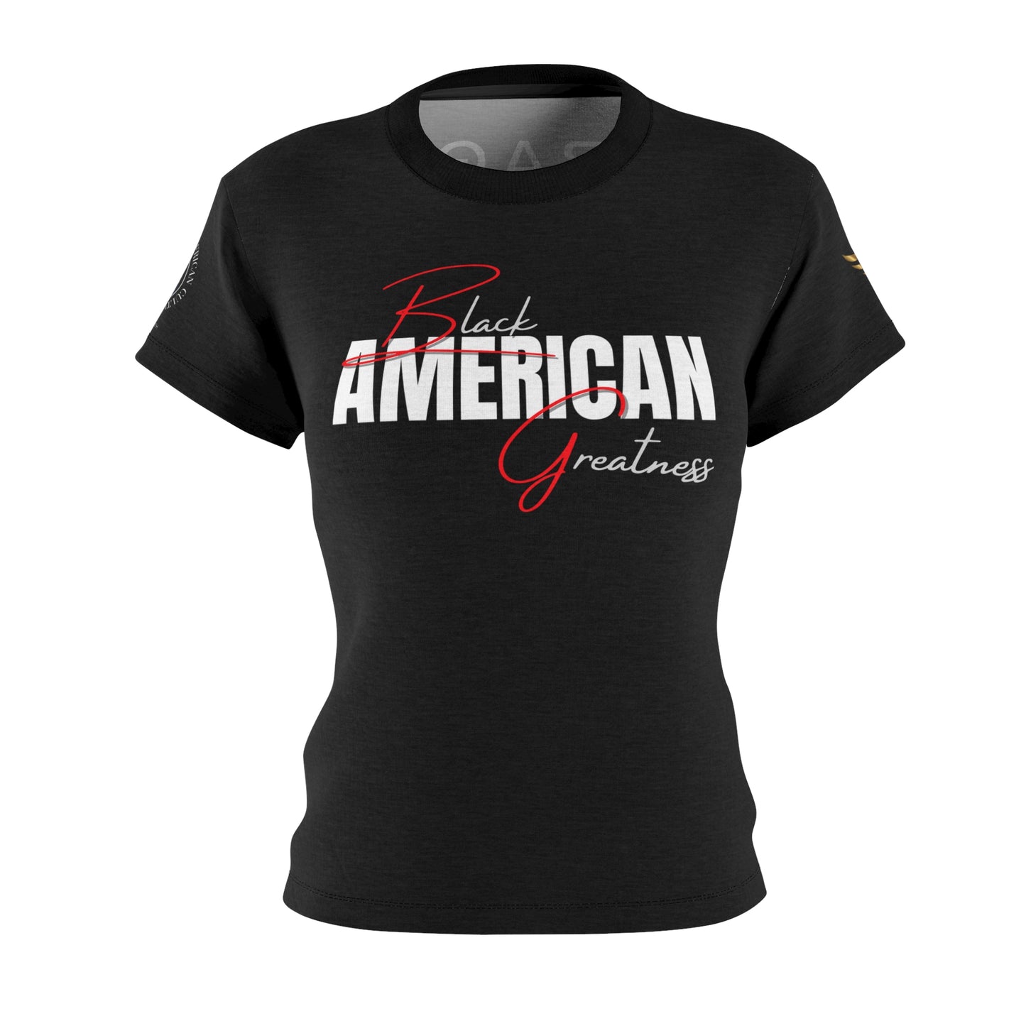 Black American Greatness B.A.G Women Black Tee