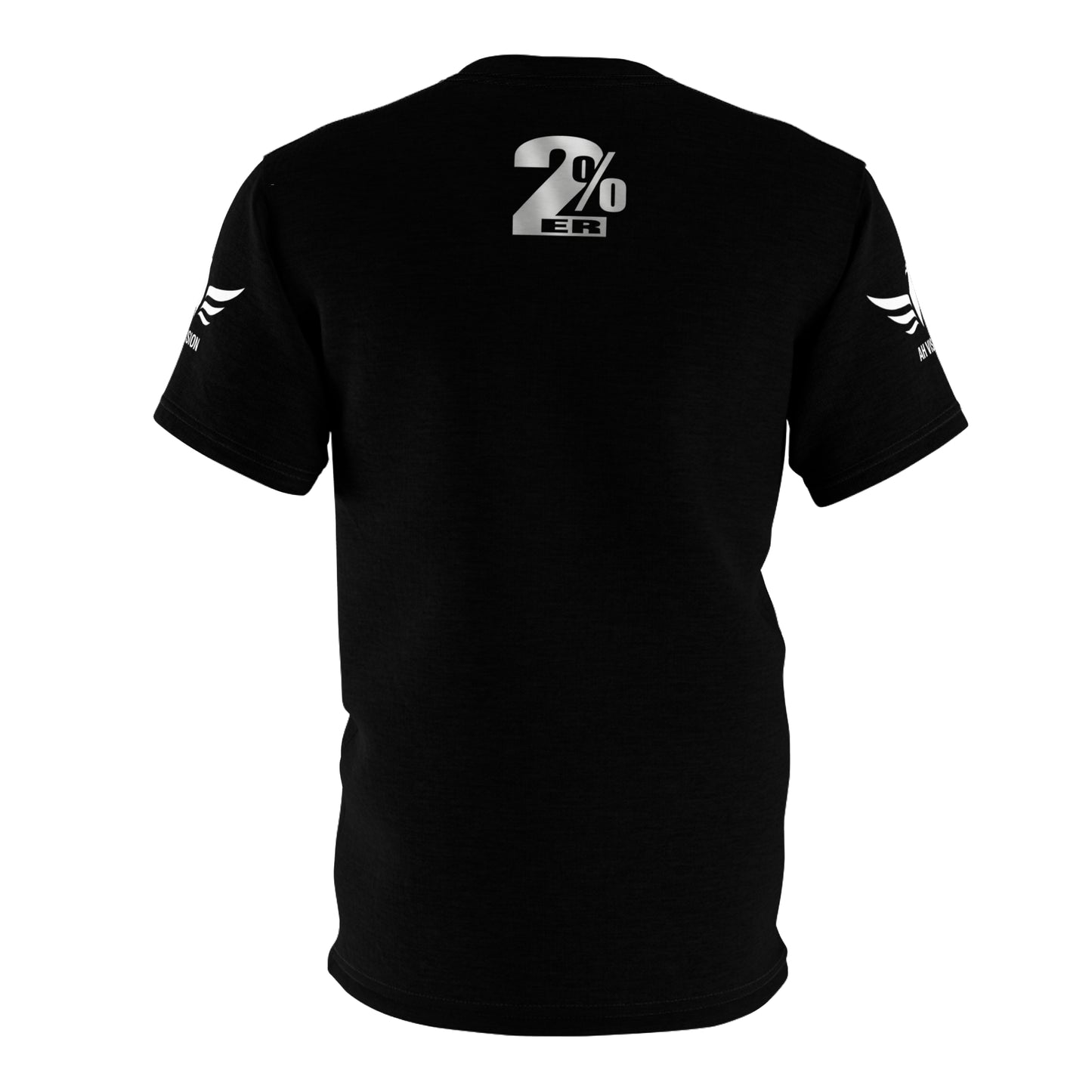 IRON SHARPENS IRON 2%ER COLABORATION T-SHIRT BLACK/WHITE - AH VISION
