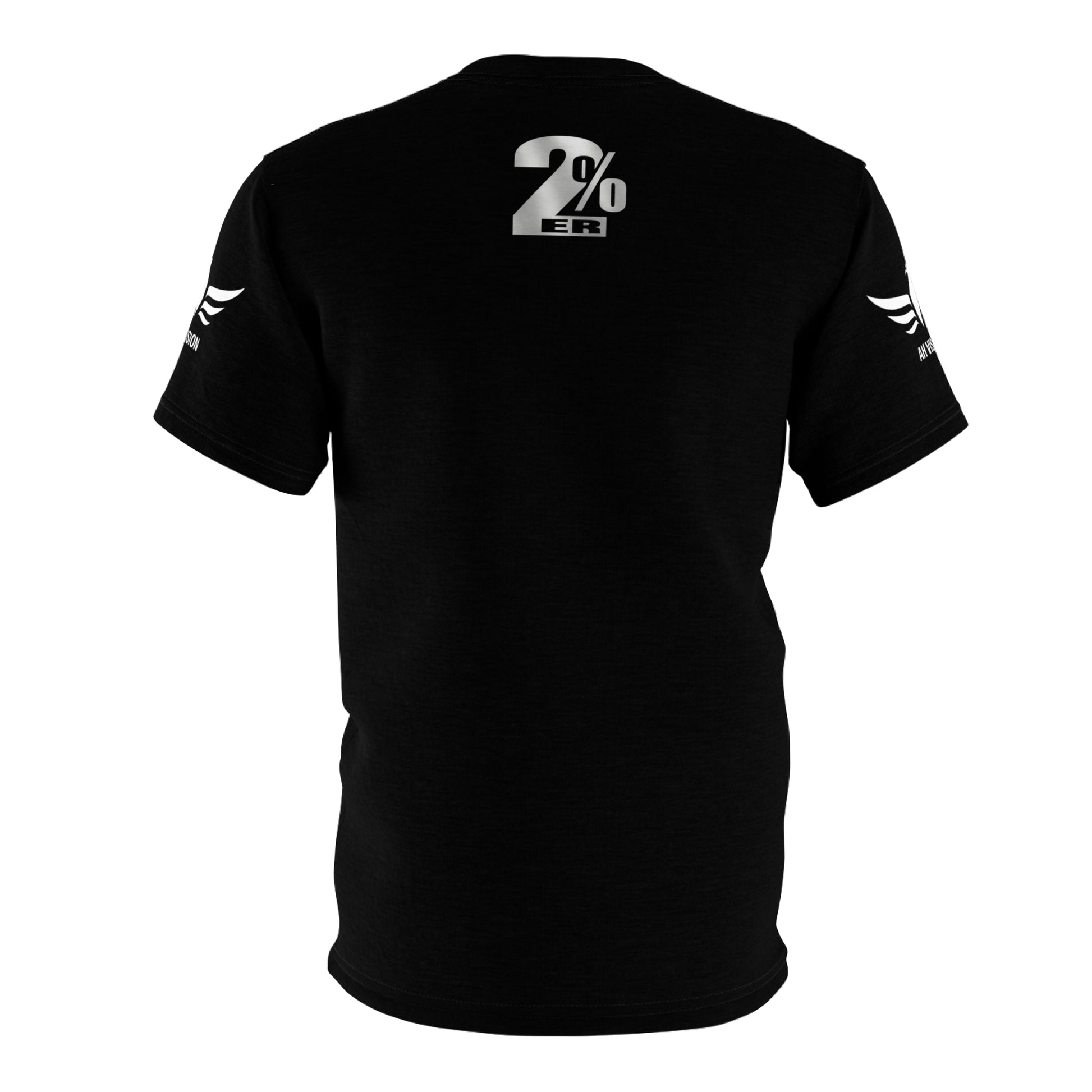 IRON SHARPENS IRON 2%ER COLABORATION T-SHIRT BLACK/WHITE - AH VISION