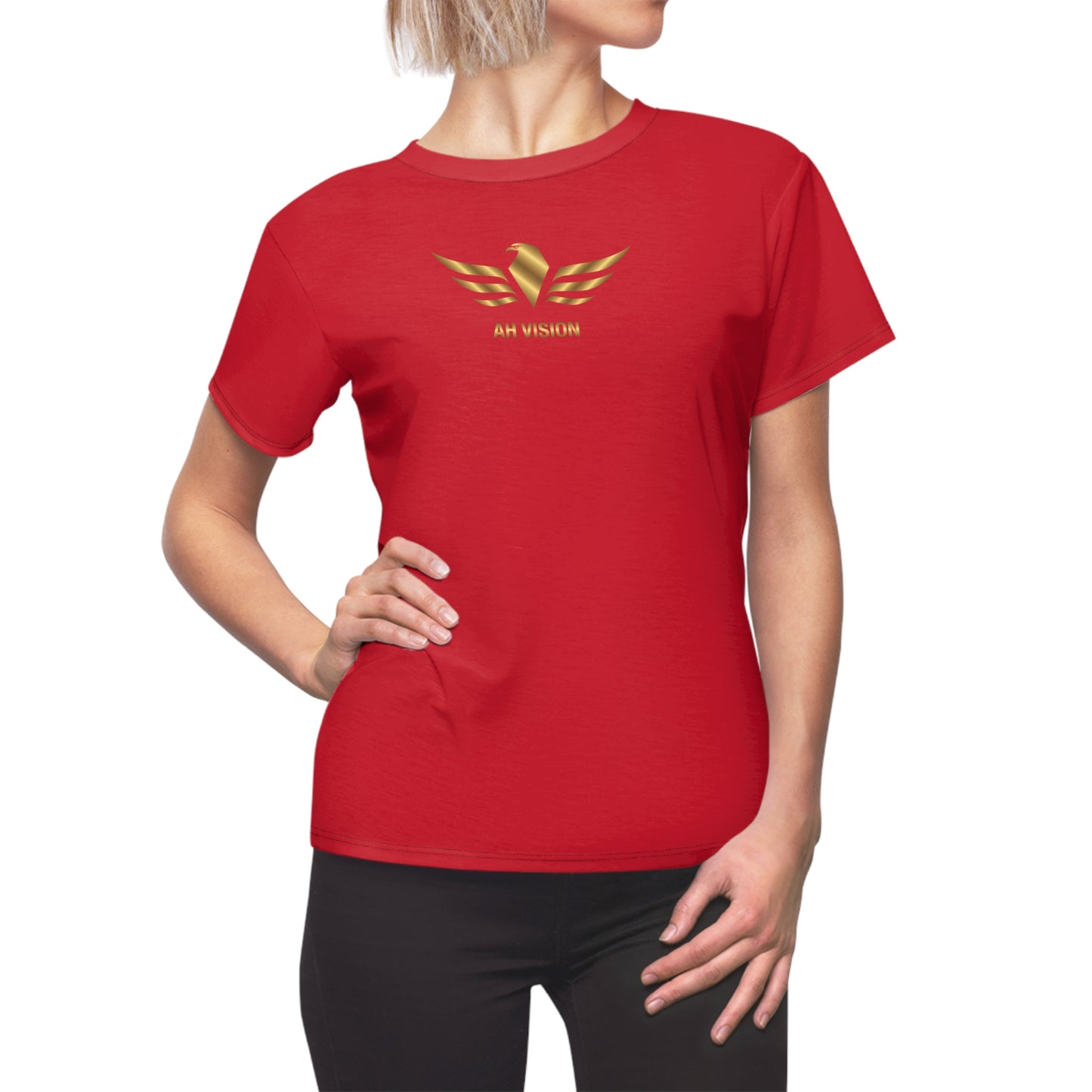 Premium AH Vision Women's Red Tee - AH VISION